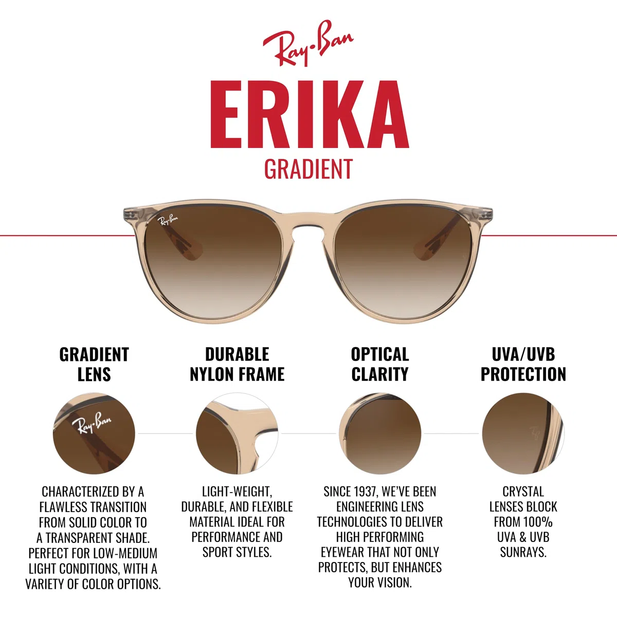 Ray-Ban 0rb4171 Occhiali Unisex - Adulto (Pacco da 1)