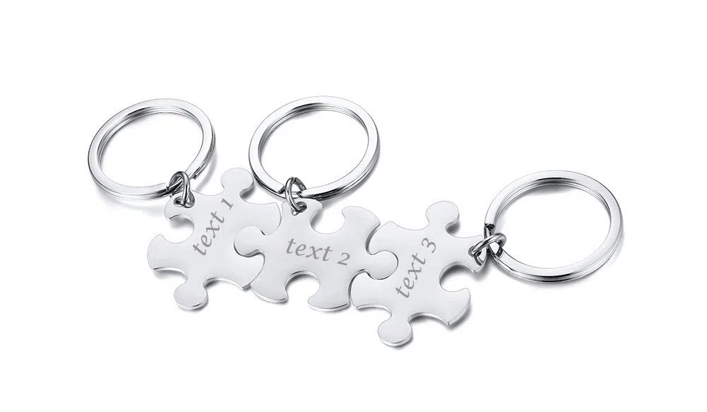 Vnox 2/3/4/5 Nomi Collana Puzzle per Donna Collana Puzzle Personalizzata in Acciaio Inossidabile con Famiglia/Partner/Sorella/BFF Nomi Collana Pendente per Donne