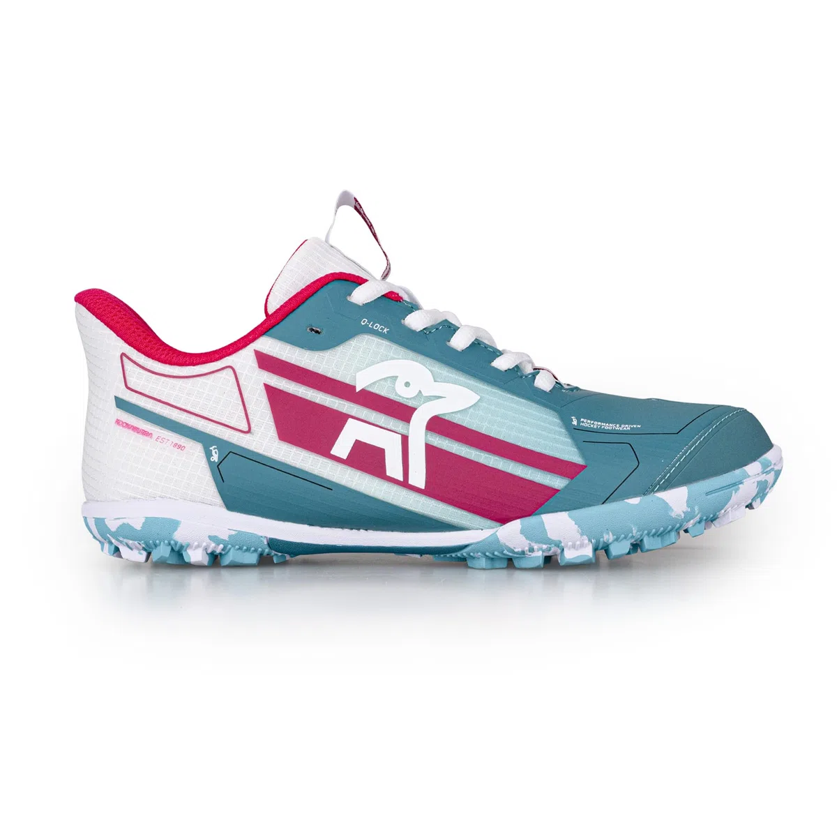 Kookaburra Kookaburra Orbit Junior Hockey Shoe |Mint/Pink Scarpa da hockeyUnisex - Bambini e Ragazzi