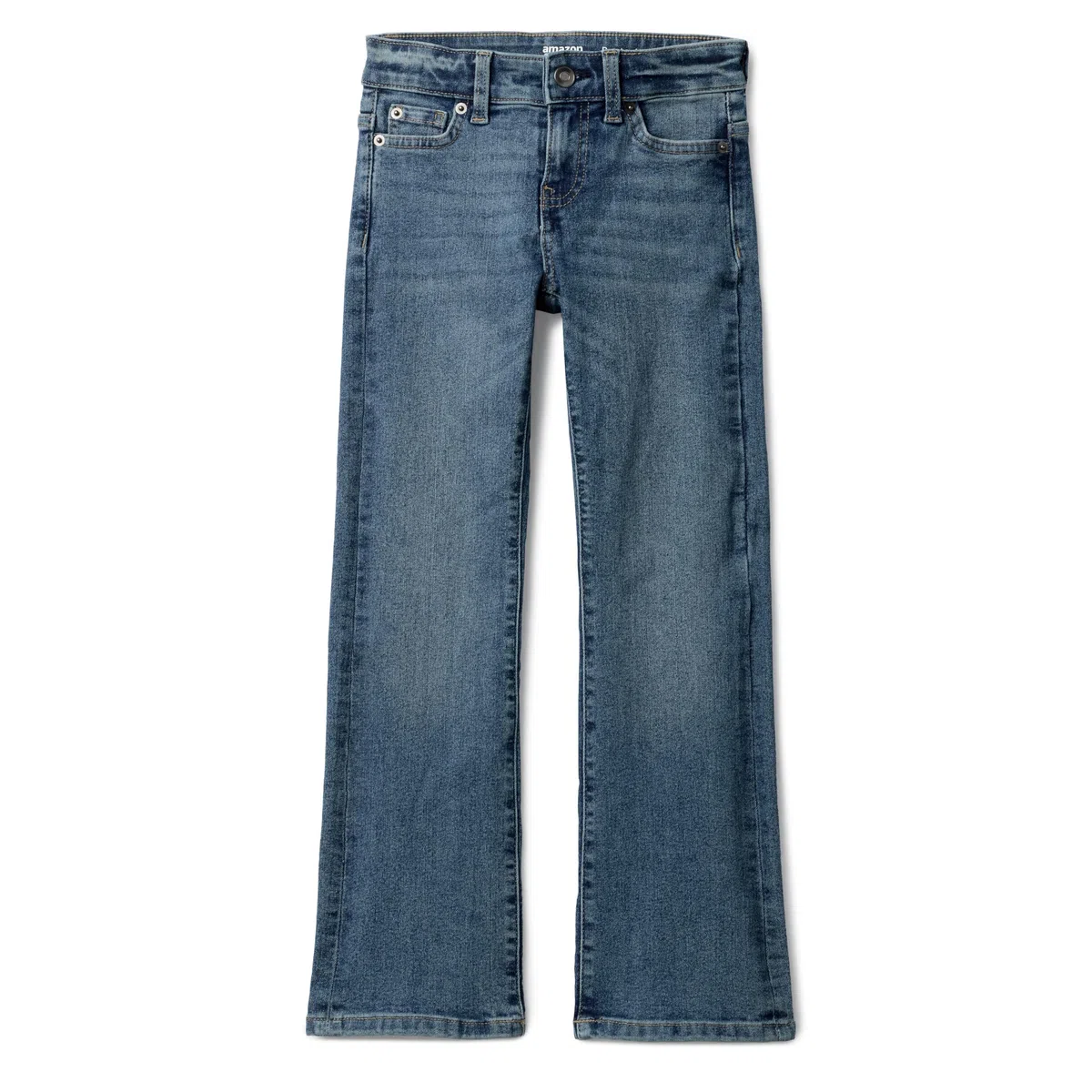 Amazon Essentials Bambina Jeans con Fondo a Zampa Elasticizzati Aderenti