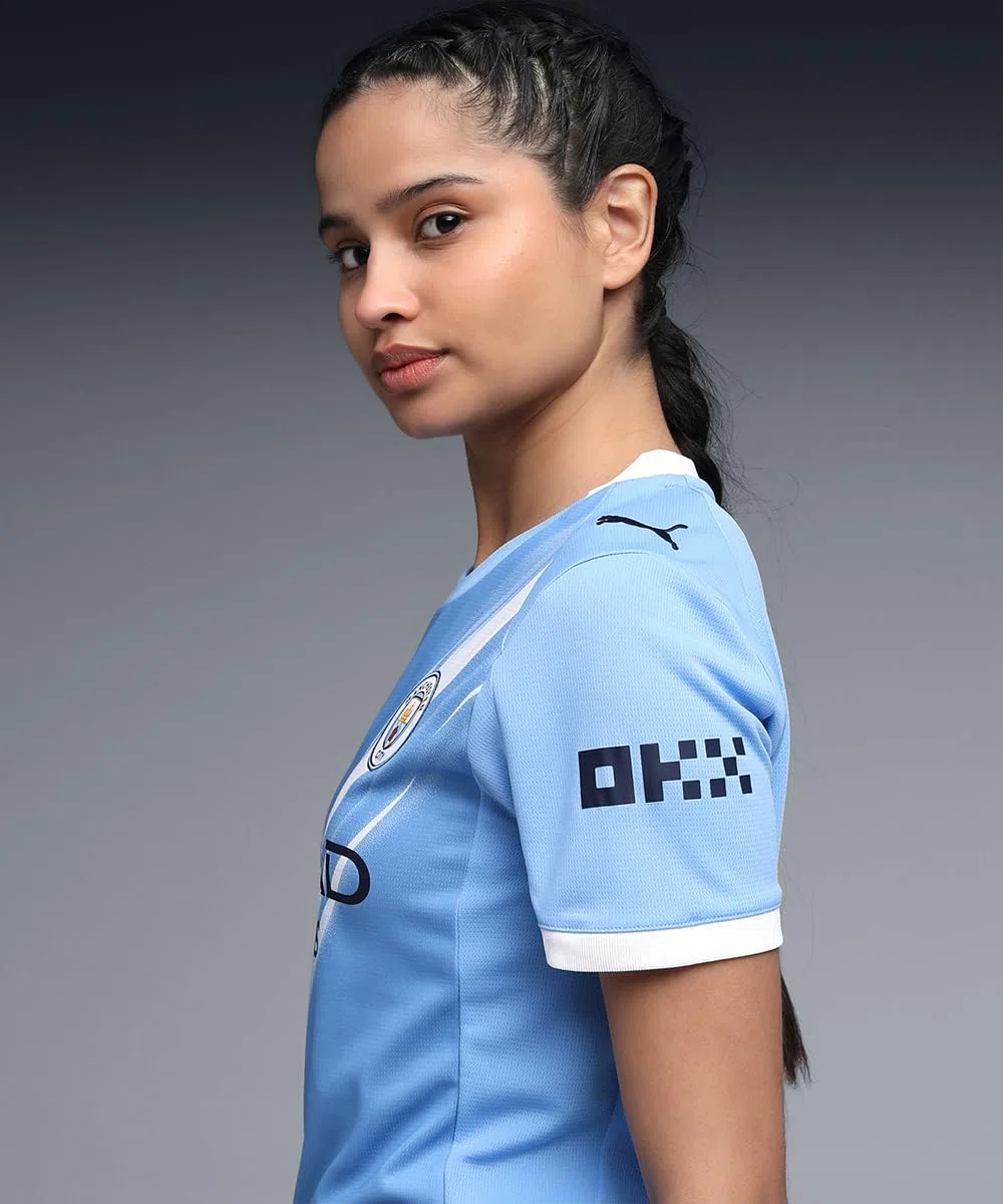 PUMA Maglia Home Manchester City Stagione 2025/26 - Donna - Team Light Blue