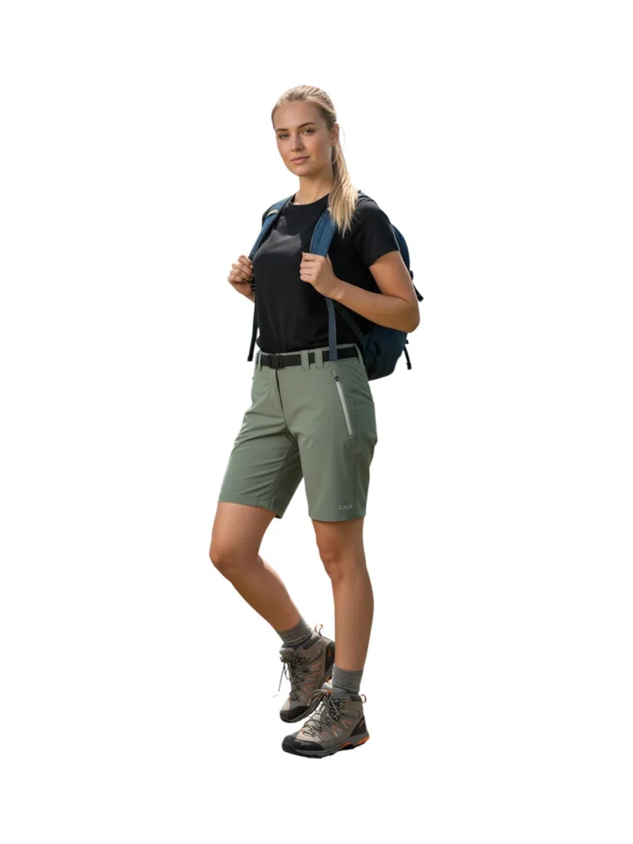 CMP Bermuda da trekking da donna con cintura e Dry Function