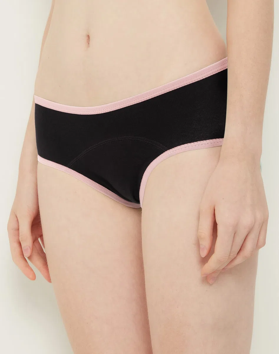 INNERSY Perioden Biancheria intima da ragazza, in cotone, a prova di perdite, per mestruazioni, confezione da 3