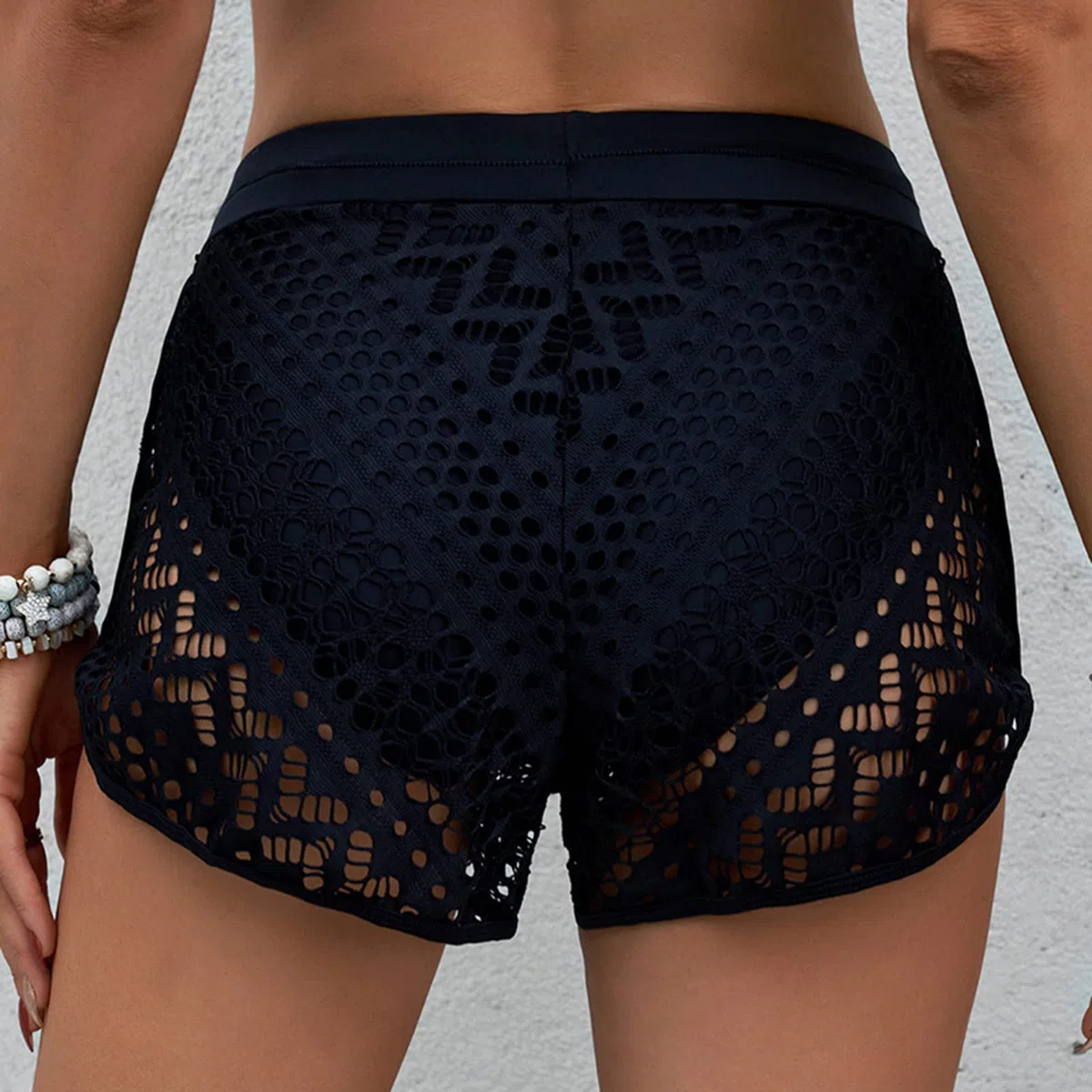 Generico Pantaloncini da Bagno Donna Asciugatura Rapida Costume Pantaloncino Mare con Coulisse Regolabile Nuoto Surf