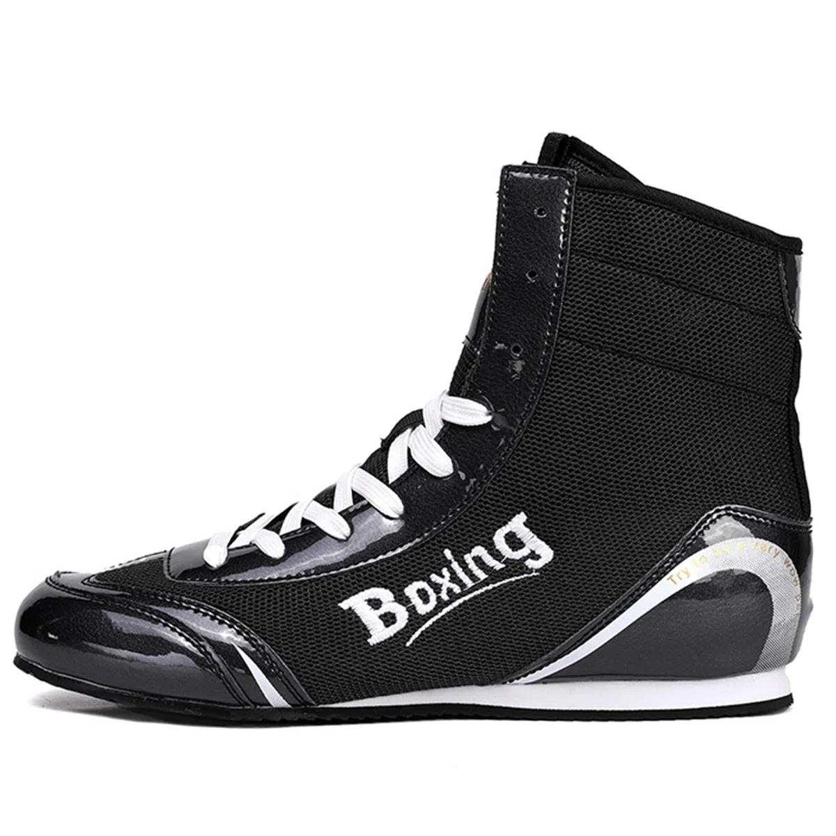 Scarpe Boxe Uomo, Pugilato Scarpe da Wrestling Professionali per Sollevamento Pesi, Bodybuilding Palestra e Stivali da Allenamento Sportivo
