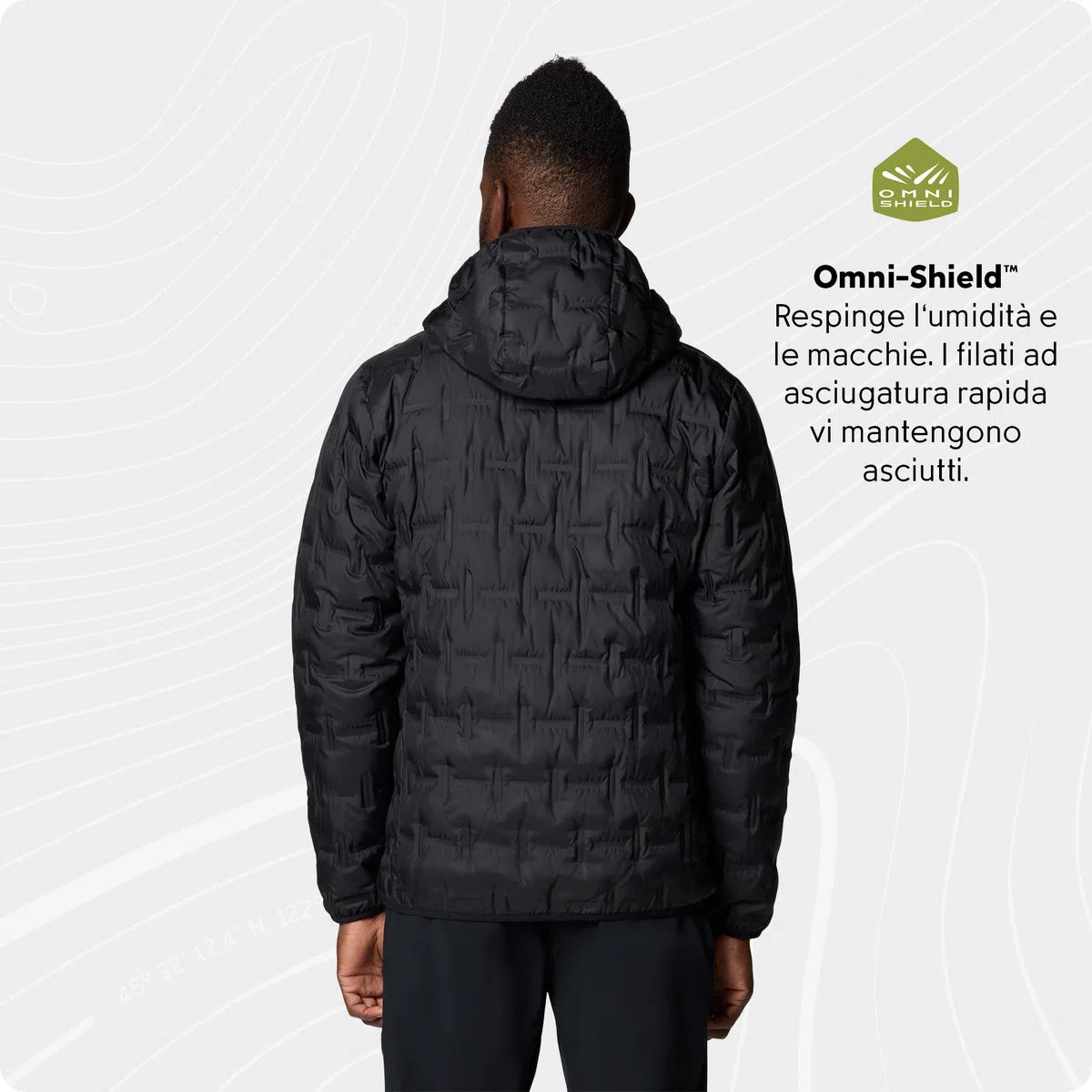 Columbia Delta Ridge Ii Down Hooded Jacket Piumino Delta Ridge II con cappuccio Uomo (Pacco da 1)