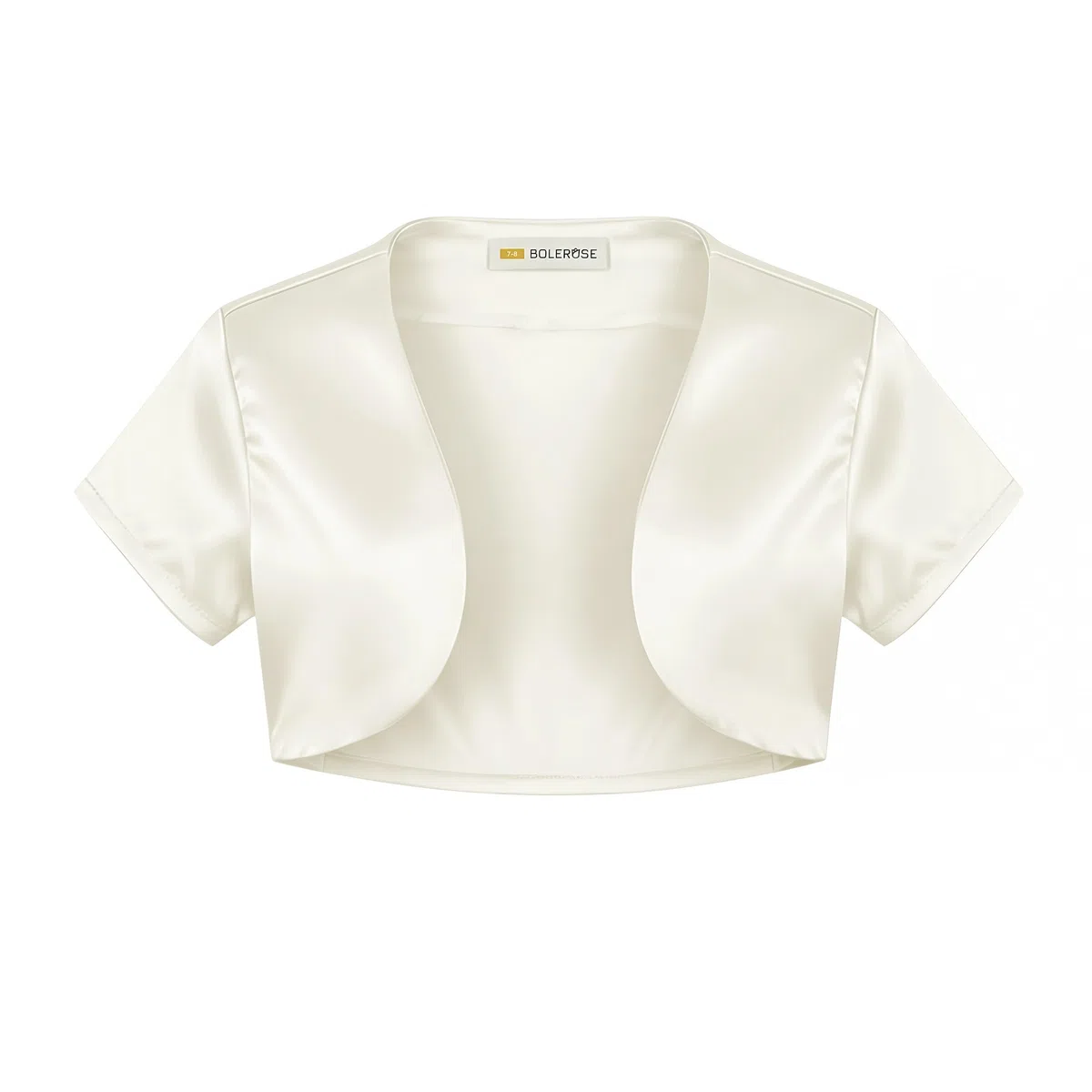 Bolerose Ragazze Raso Maniche Corte Bolero Bambini Bambini Coprispalla