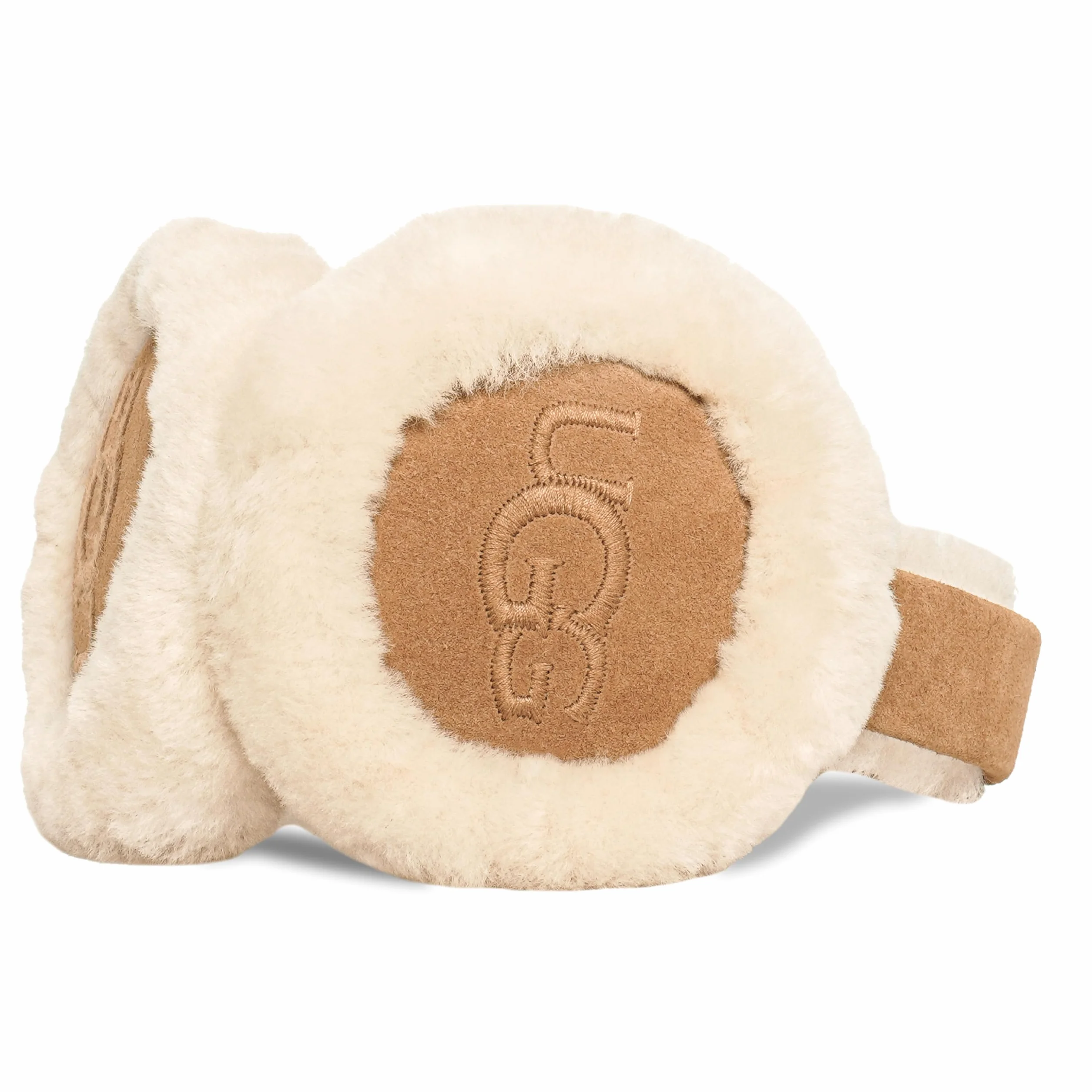 UGG Copricapo con Logo Ricamato da Donna, Castagno, Taglia Unica