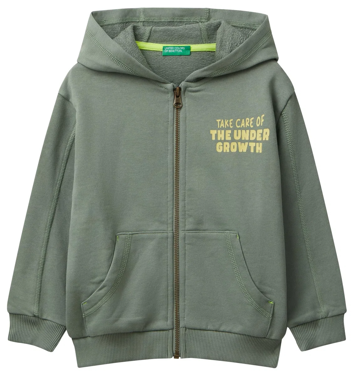 United Colors of Benetton Giacca C/CAPP M/L 33nvg5041 Felpa con Cappuccio Bambini e Ragazzi