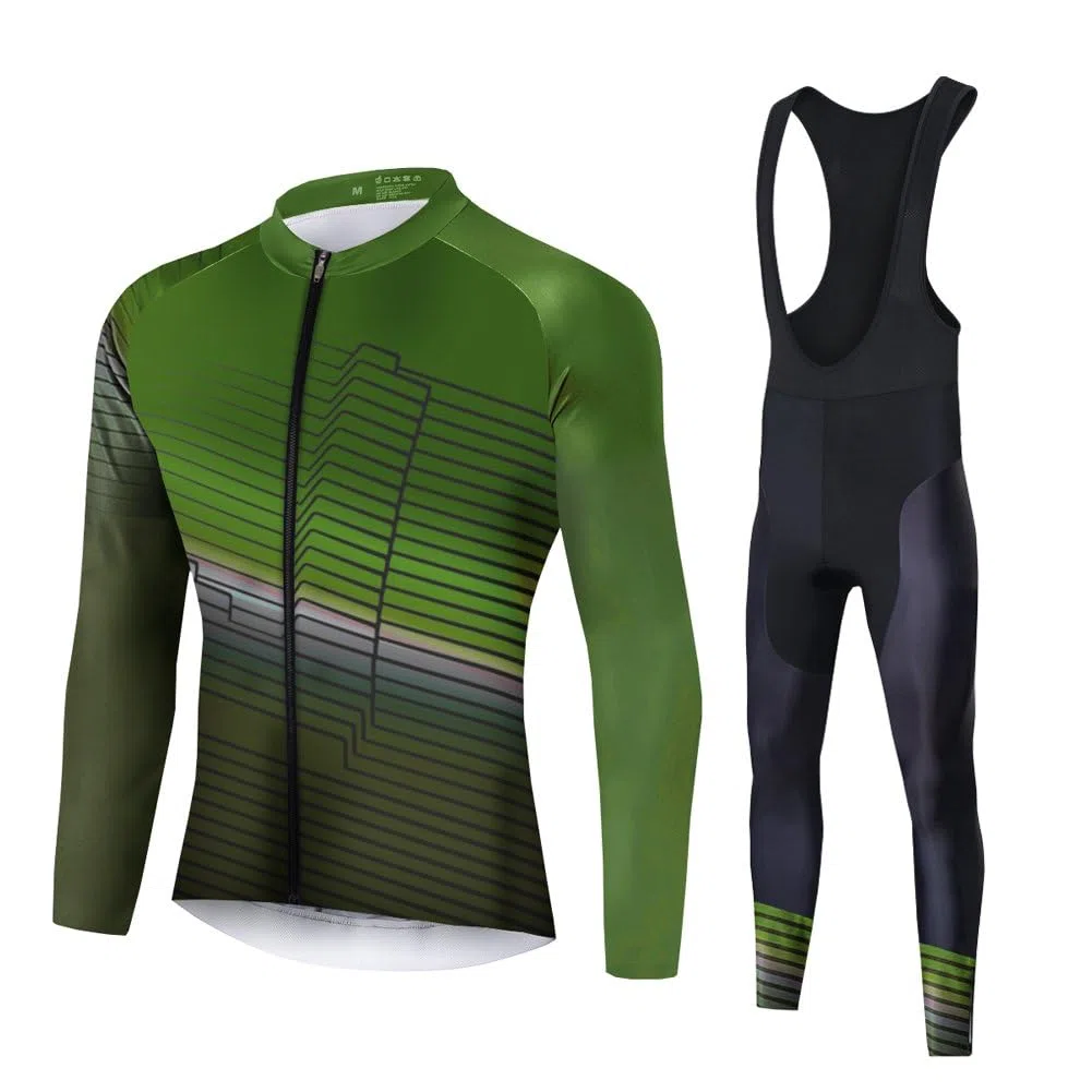 UGLY FROG Abbigliamento Magliette Set Inverno Termico Vello Antivento Maglia Lunga e Pantaloni Completo Ciclismo Uomo Invernale KXITCXHB14