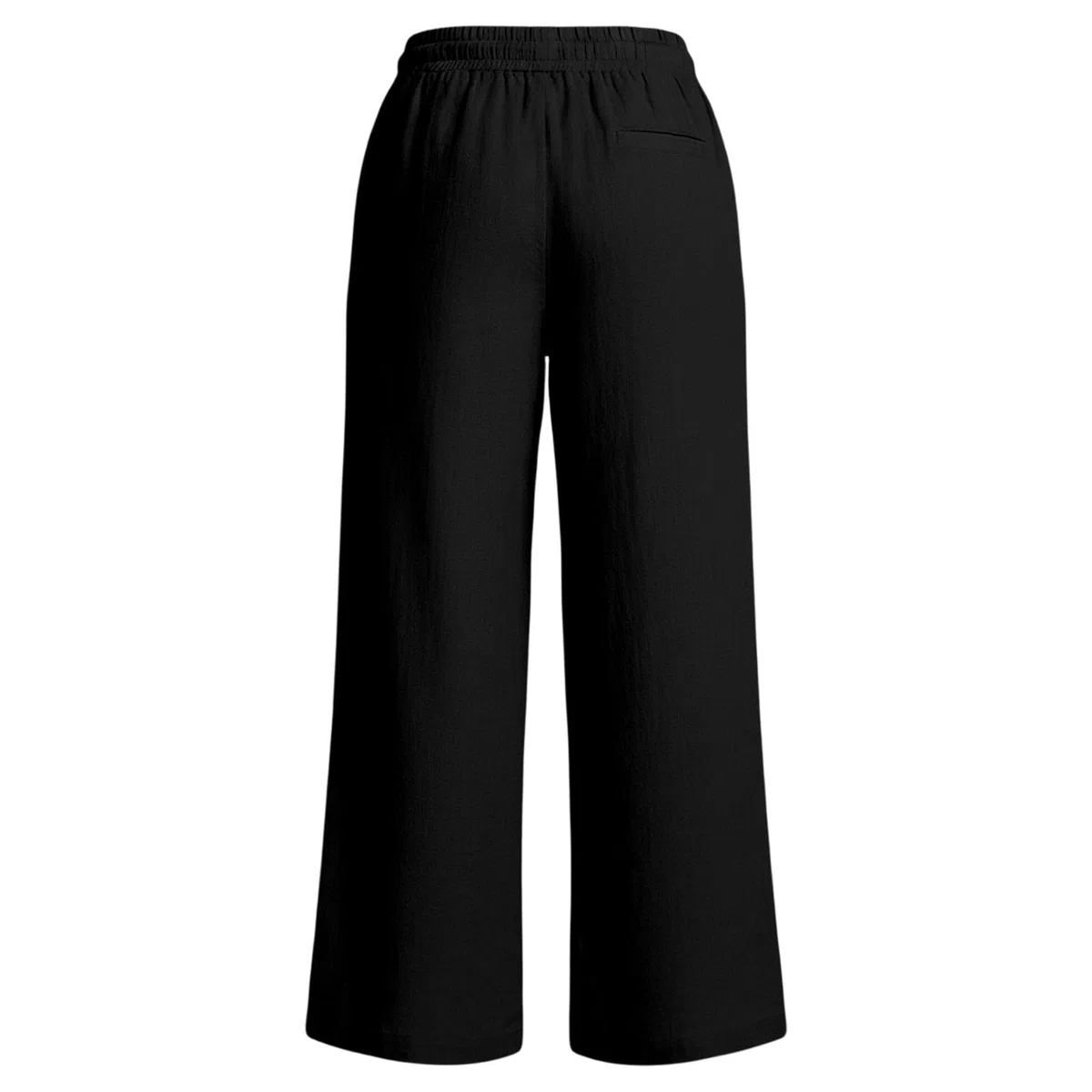 Generico Pantaloni Donna Estivi Lino Casual Leggeri Elastico in Vita Eleganti Baggy Linen Pants Pantalone da Spiaggia Lavoro Vita Alta Pantalone con Coulisse Gamba Larga S-XXL