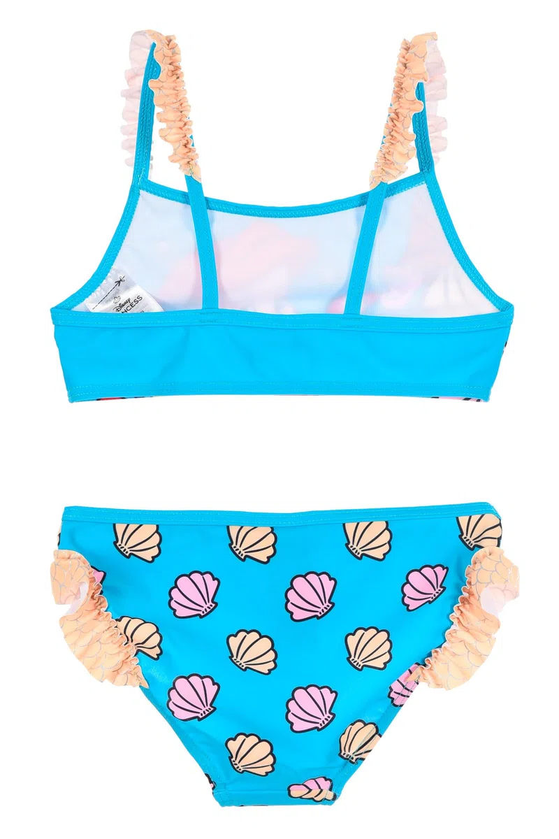 Disney Bikini Bambina Ariel e Vaiana Costume da Bagno Due Pezzi Principesse, Costume Mare Bambina 3-8 Anni, Elasticizzato Asciugatura Rapida Piscina Estate
