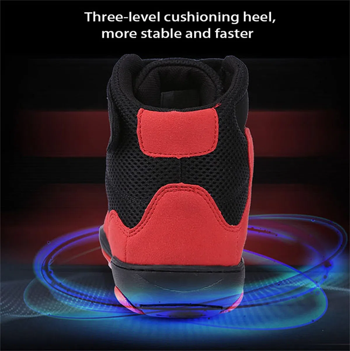 DAMANDO Scarpe da Boxe da Donna, Leggero Wrestling Sneaker Suola in Gomma Scarpe da Karate per Sparring Femminile Boxers Trainers