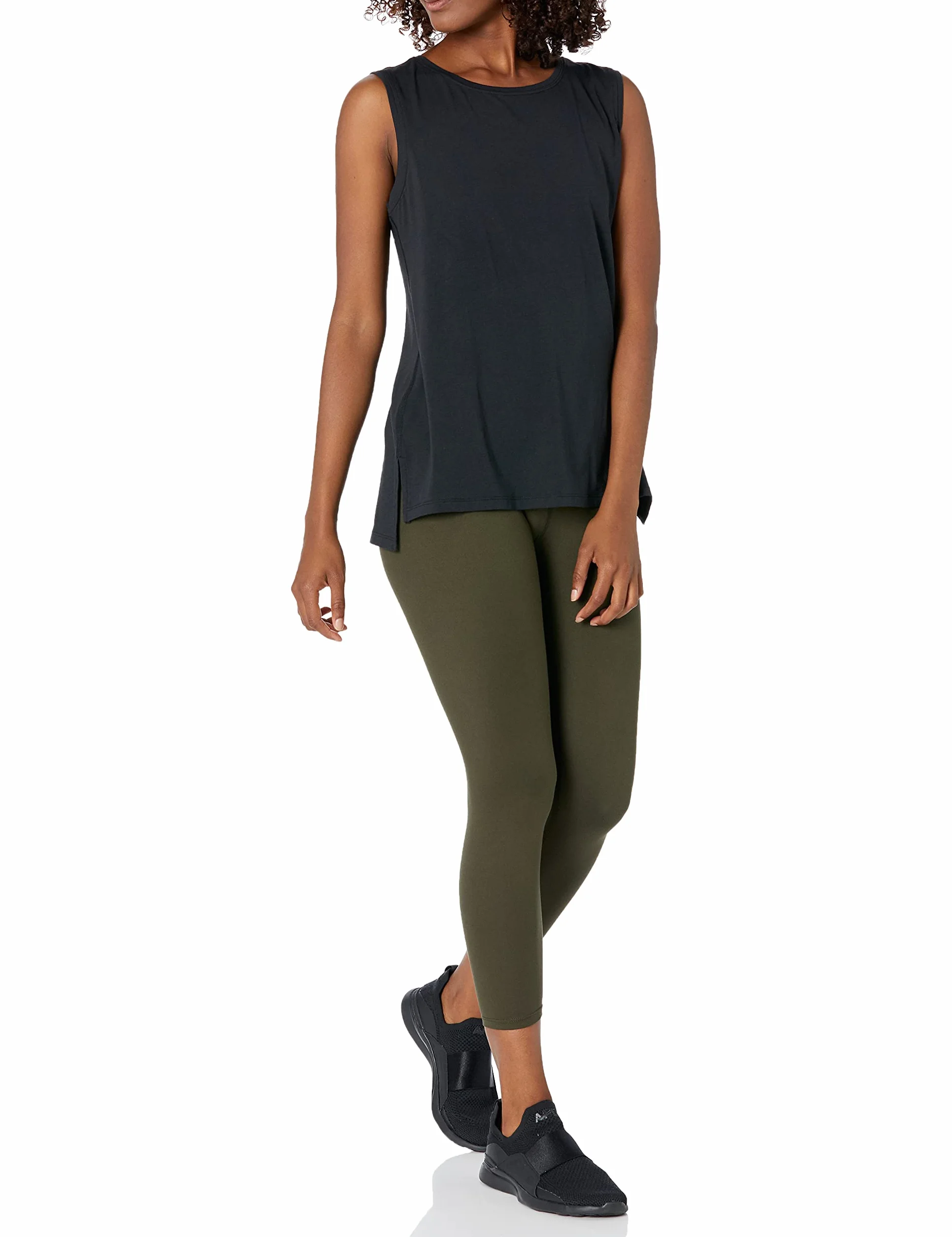 Amazon Essentials Donna Canotta Yoga in Morbido Cotone vestibilità Comoda (Disponibile in Taglie Forti)
