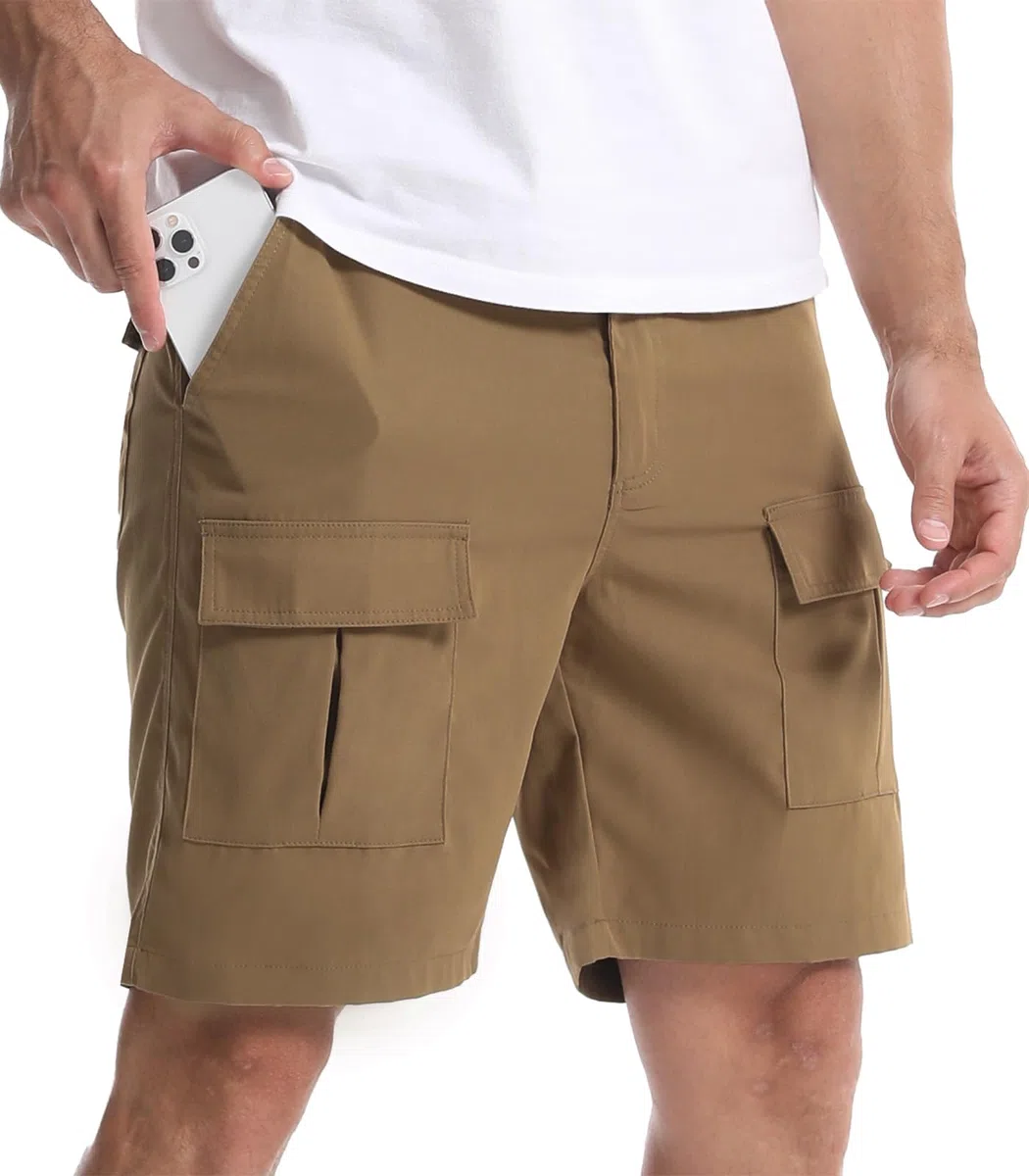 Suwangi Pantaloncini Uomo Cargo Corti Bermuda Chino Shorts Estivi Casual Pantaloncini Corti con 6 Tasche