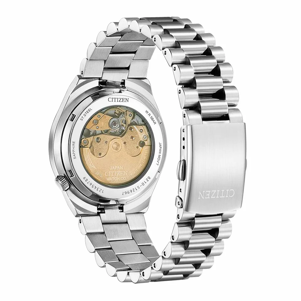 Citizen Men's Analogue Automatic Watch with a Stainless Steel Band Tsuyosa