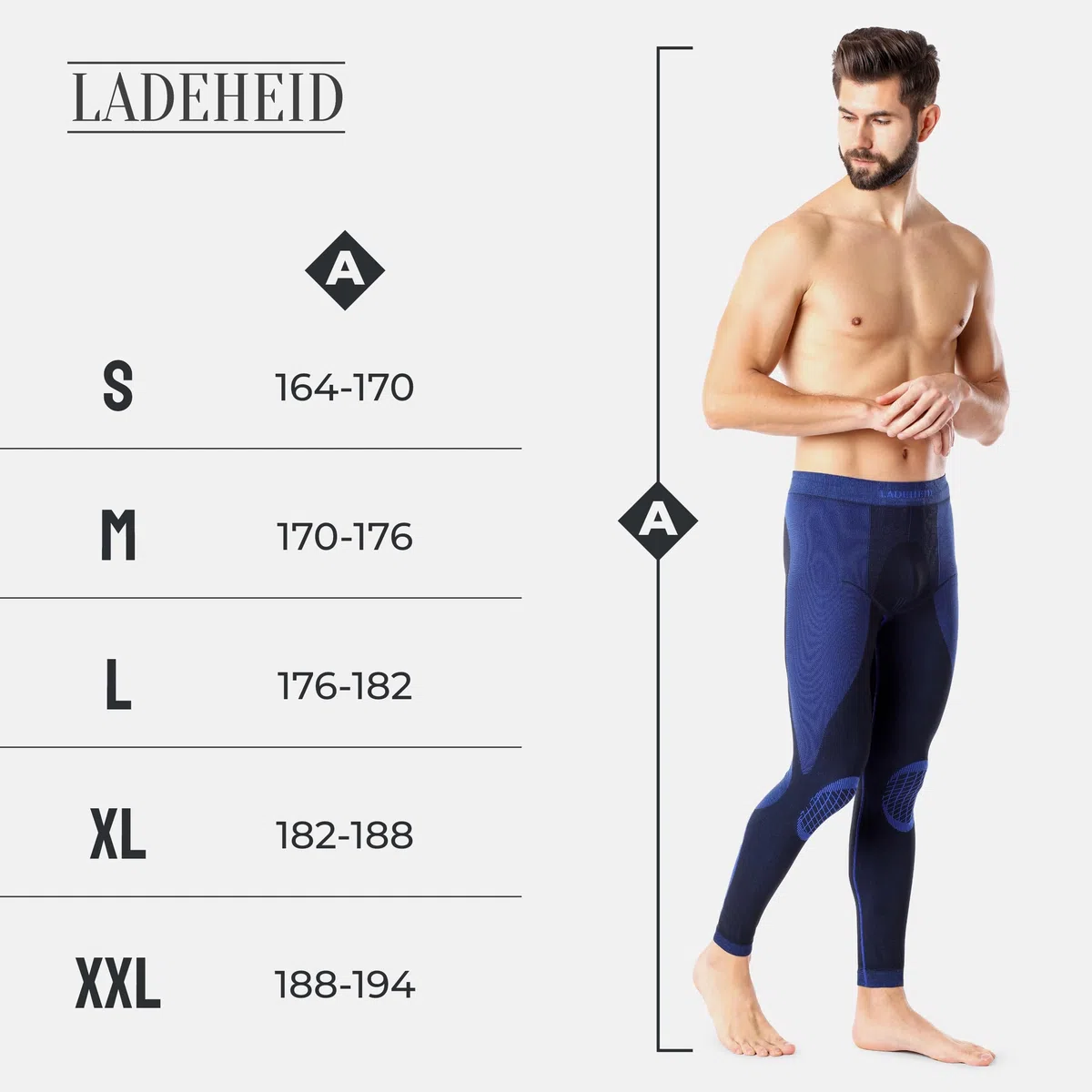 Ladeheid Calzamaglia Termica Uomo Lunga LAGI002