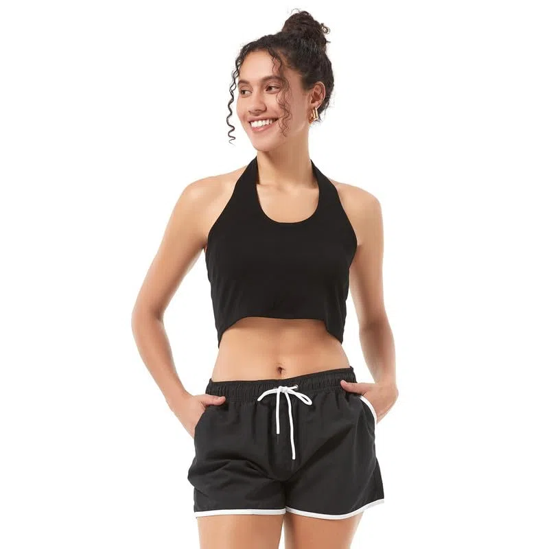 riemot Pantaloncini Costumi da Bagno Donna Asciugatura Rapida Pantaloni Corti Spiaggia Estivi Sportivi Shorts con Tasche Perfetti Pantaloncino Piscina per Mare Corse Palestra‌