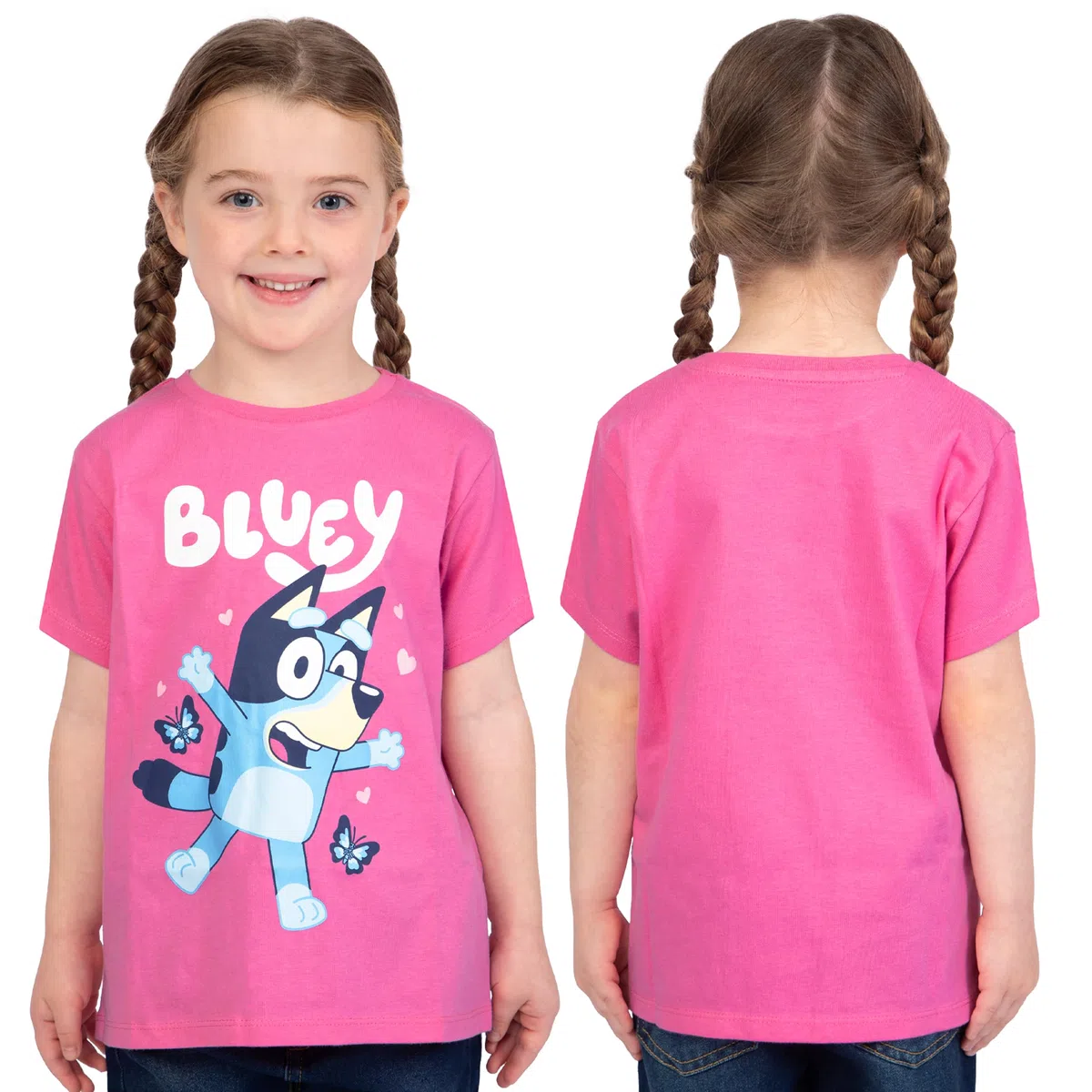 BlueY Confezione da 3 T-Shirt, Magliette Estive per Bambina, Set di 3 Magliette per Bambina, Abbigliamento Bambini in Cotone