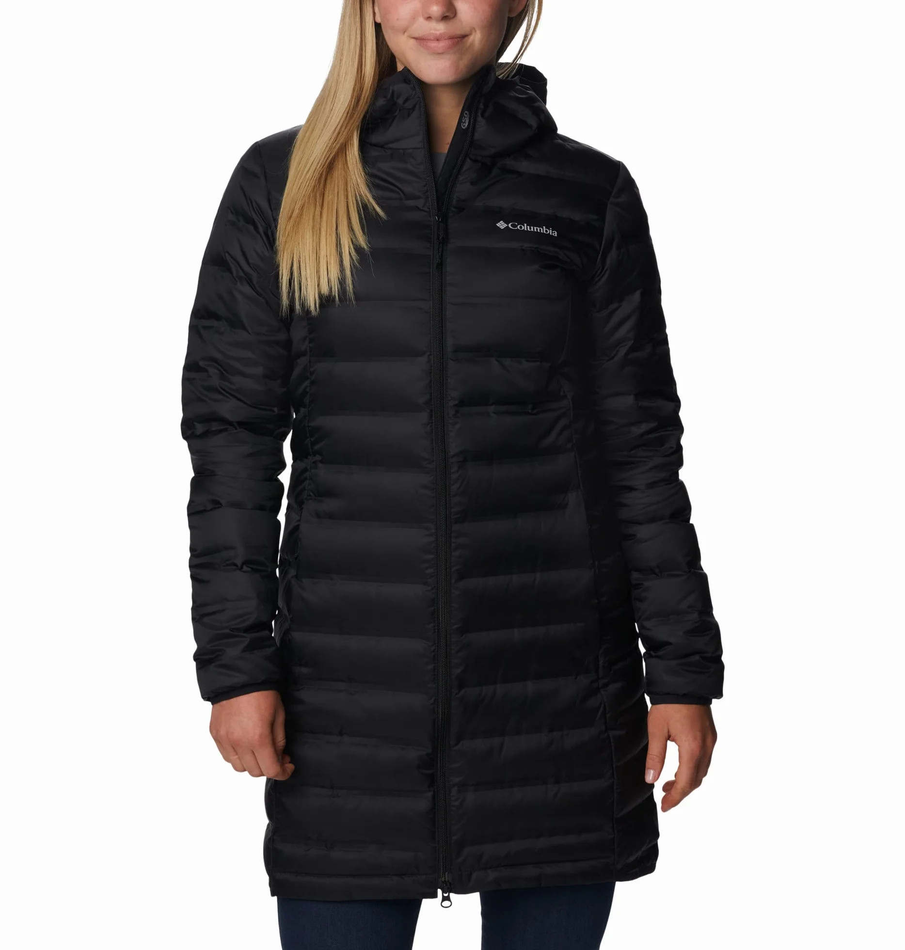 Columbia Women's Lake 22 Down Long Hooded Jacket, Hooded Puffer Down Jacket