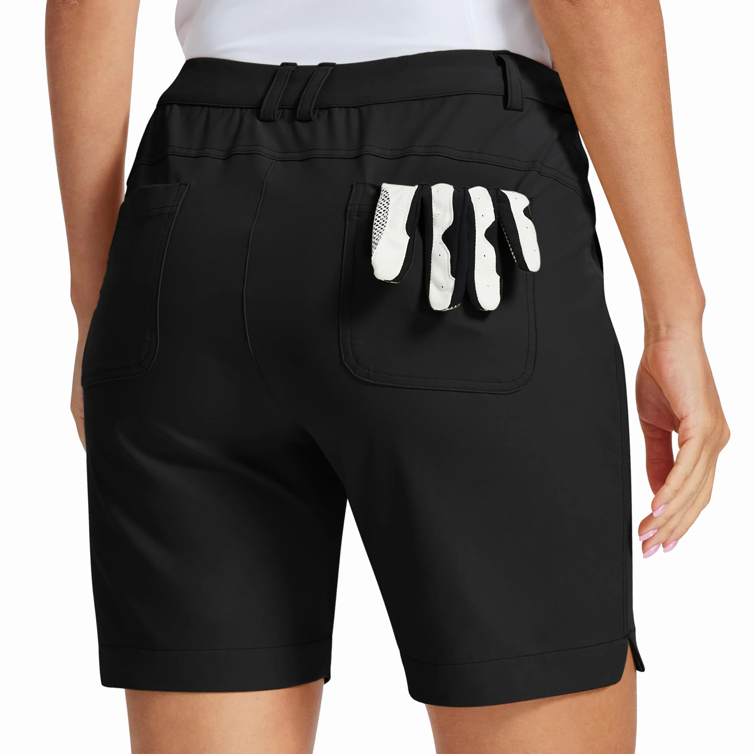 MoFiz Pantaloncini da Golf da Donna Pantaloni Cargo Corti Leggeri Bermuda Shorts UPF 50+ Pantaloncini Trekking per Estivi