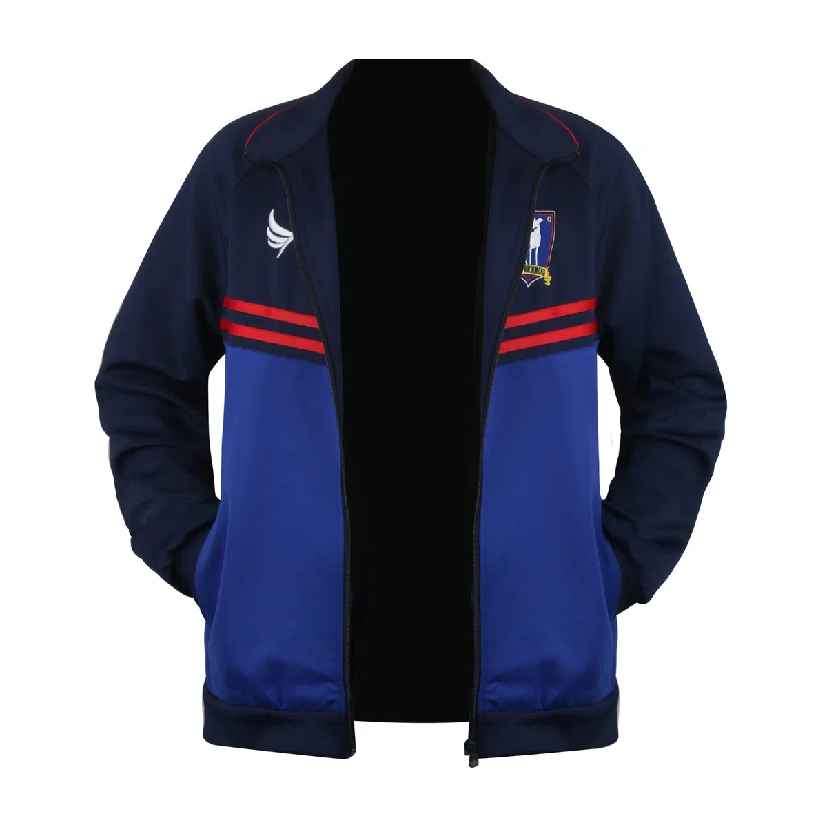 Materuis Giacca da allenamento da calcio, leggera, per adulti, colore: blu