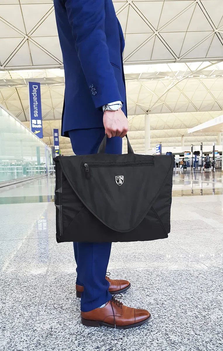 TRAVANDO Borsa per Camicie Con Aiuto Pieghevole | Organizer da Viaggio per Camicie e Camicette Senza Grinze | Borsa Abbigliamento Con Copertura