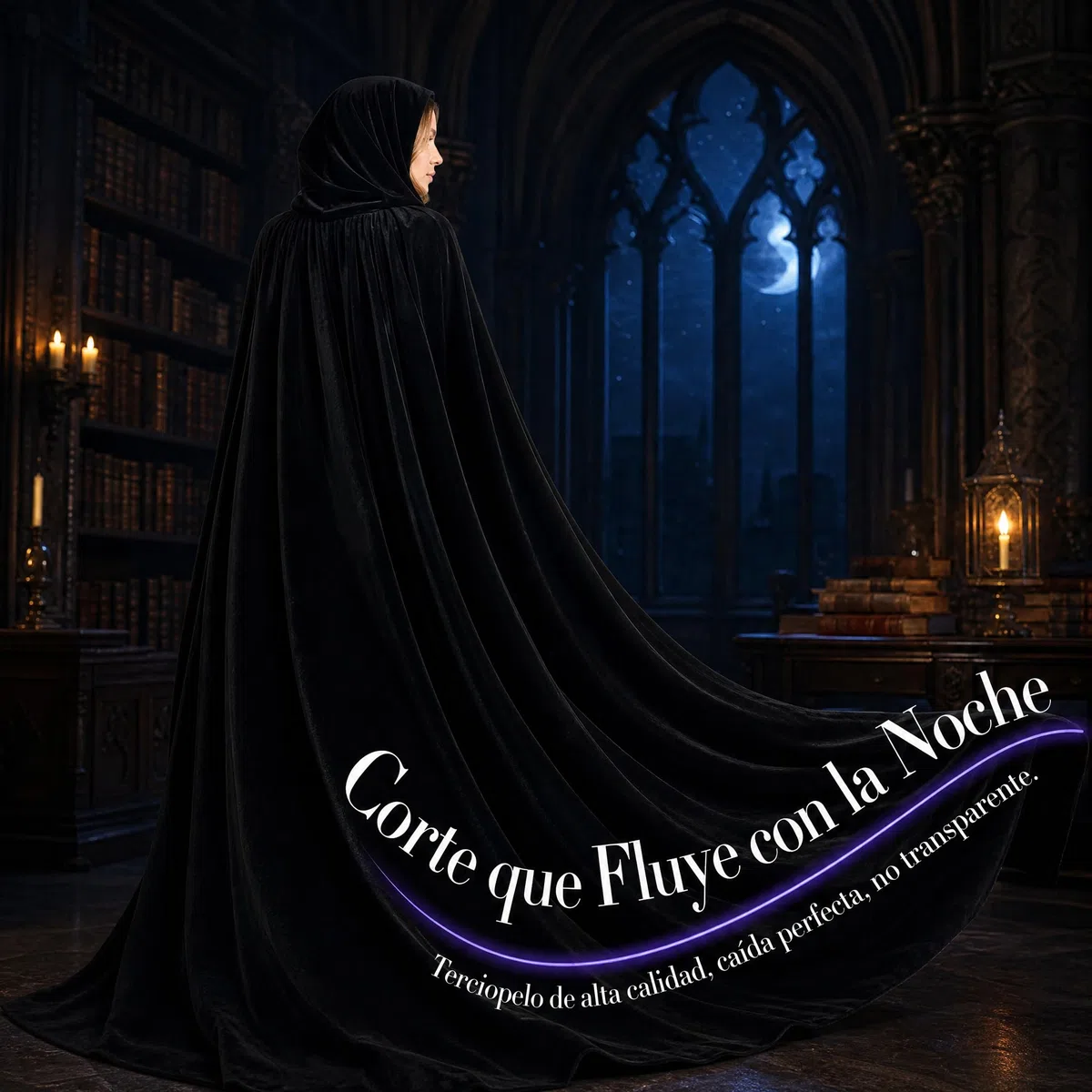 various Costume da vampiro per Halloween con cappuccio medievale in velluto per feste di carnevale e Halloween, mantello per adulti, unisex, donna e uomo