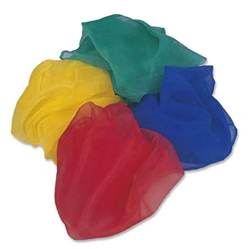 Teli psicomotori Foulard 10 Pezzi. cm 40x40