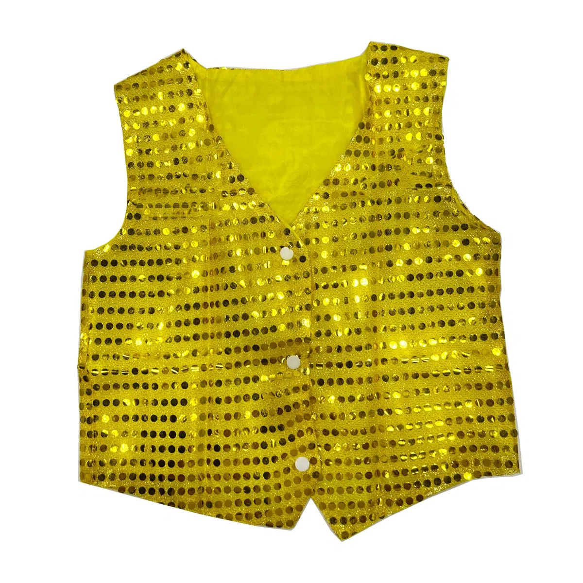 ZUYPSK Gilet con paillette, per bambini, unisex, corto, per balli, feste, hip hop, feste, matrimoni