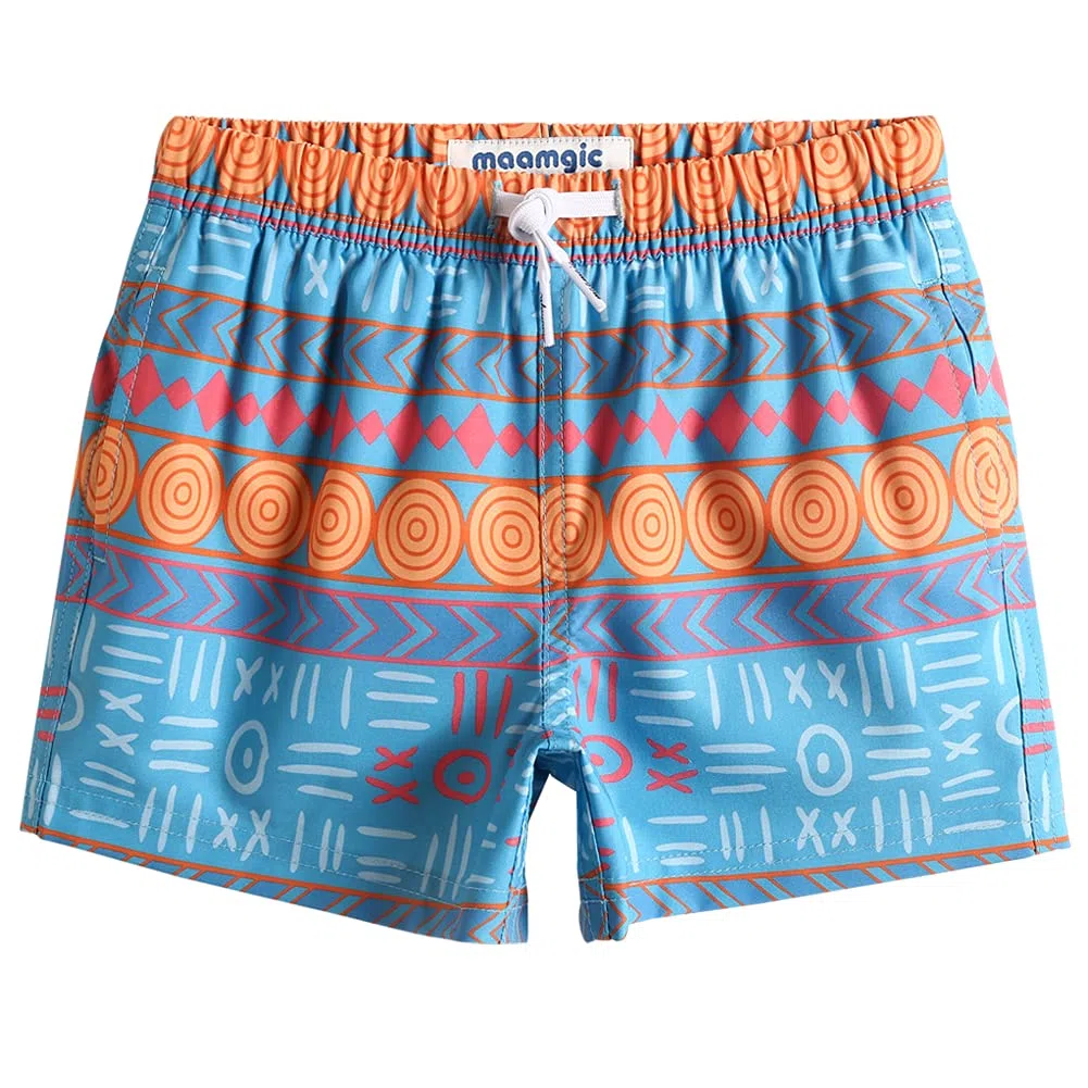 maamgic Costume da Bagno Pantaloncini da Bagno Estivi per Ragazzini Bambini Foderate in Rete Asciugatura Rapida Multi Colori