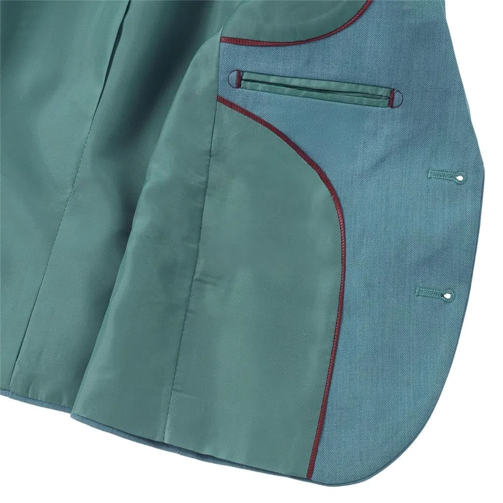 Lito Angels Completo da Sposo 5 Pezzi Taglio Slim per Bambini Ragazzo - Set Formale per Matrimoni (Giacca/Panciotto/Camicia/Pantaloni Regolabili/Cravatta) - Taglie 2-7 Anni - Blu/Verde/Rosa