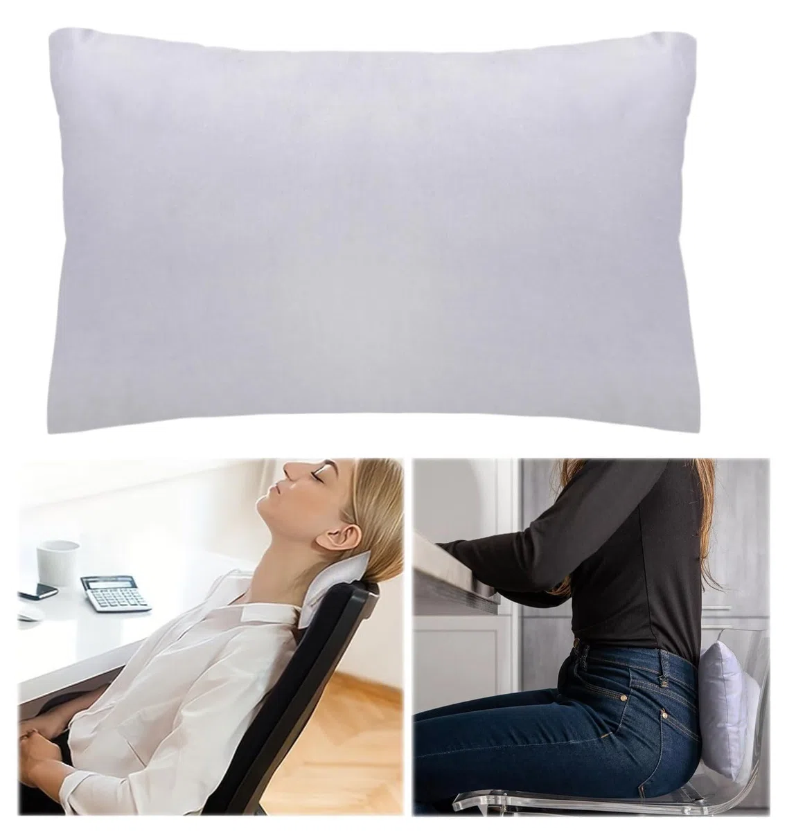 Mini cuscino,Cuscino da Viaggio Ultra Comodo,28*17cm piccolo cuscino,Mini cuscino da viaggio,lavabile in lavatrice,Adatto a bambini dai 3 ai 6 anni, supporto per il collo dell'adulto (grigio)
