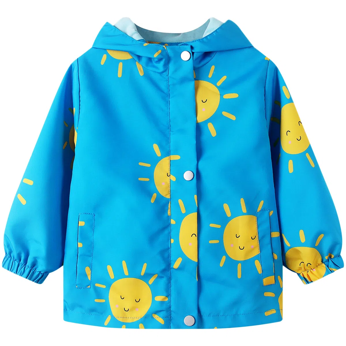 Giacca Impermeabile Bambino Bambina Giacca Antipioggia Antivento con Cappuccio Primaverile Autunno Giubbotto Cerniera Leggera Traspirante Cappotto Softshell Ragazza Ragazzi 2-10 Anni