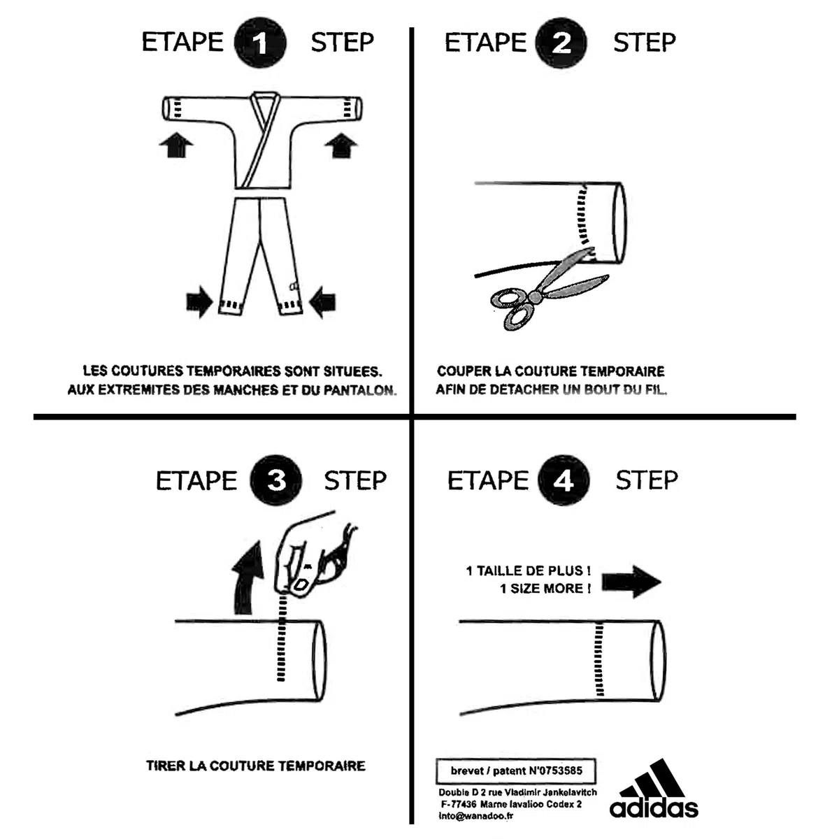 Adidas ADIJ180 - Kimono per Judo, Cintura Non Inclusa, Pantalone Elastico in Vita