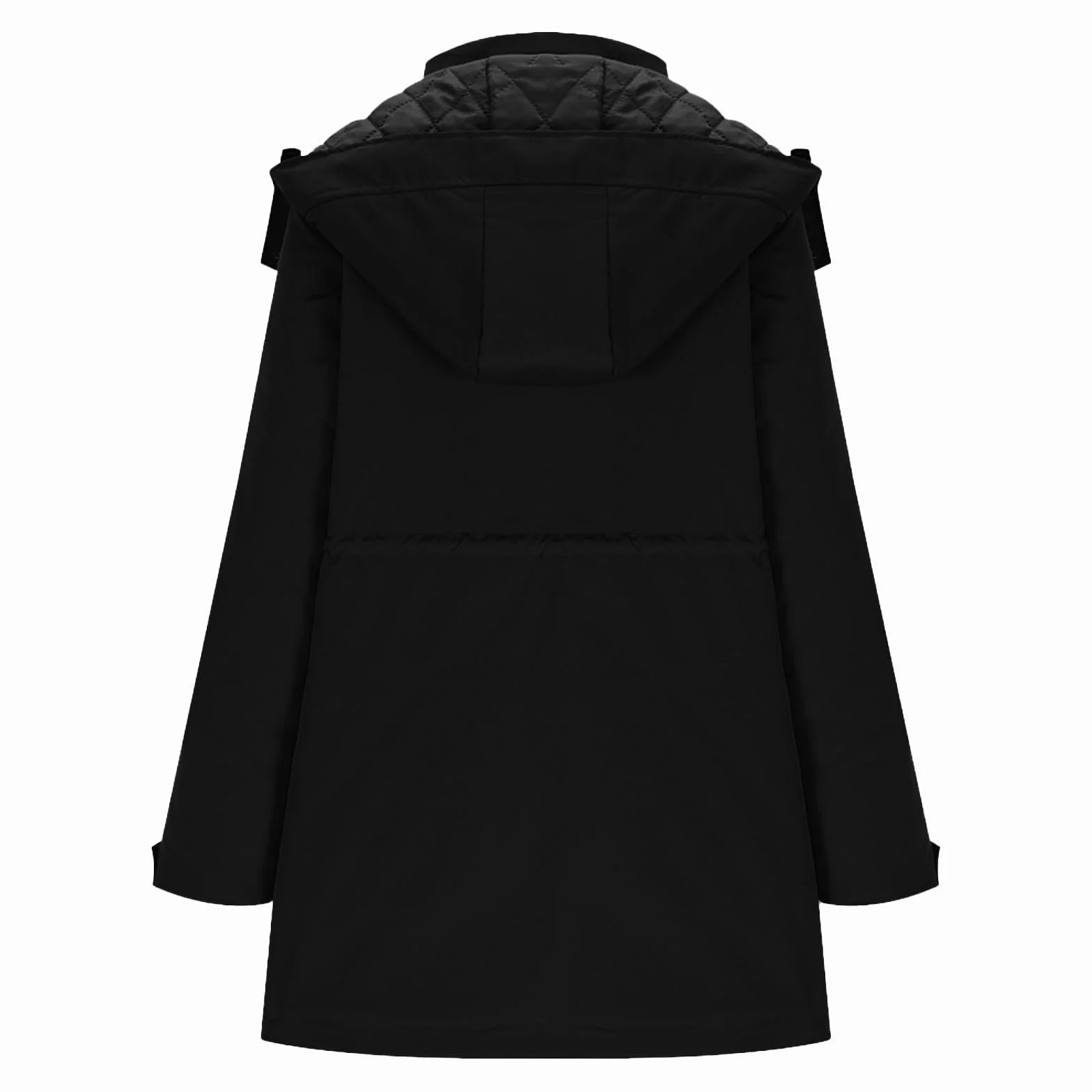 pvucpot Giacca di Cotone 3 in 1 Inverno Lungo Buffer Piumino Parka con Cappuccio con Tasche Giacca di Cotone Impermeabile 2025