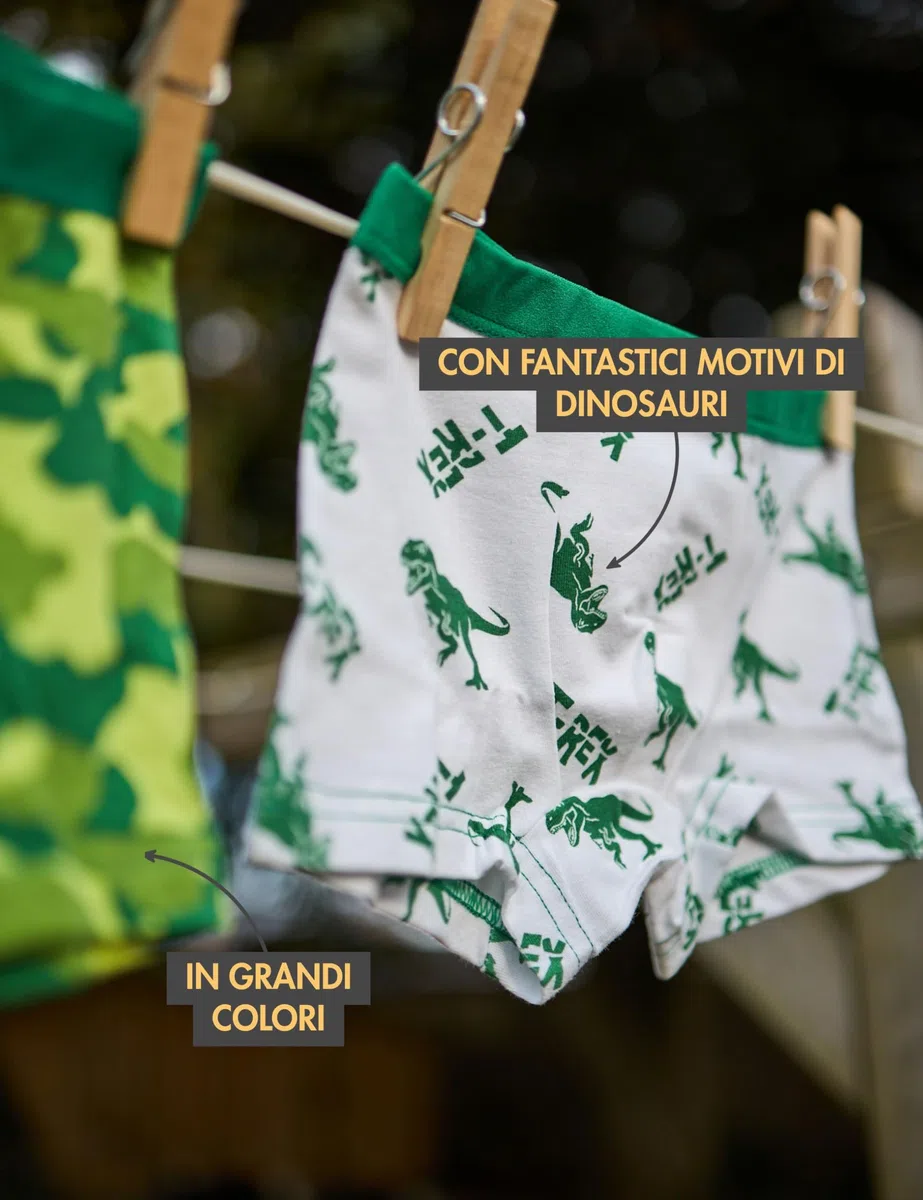 Basic Treasure Confezione da 8 Boxer da Ragazzo in Cotone Oeko-Tex, Biancheria Intima per Bambini, Biancheria Intima per Ragazzi