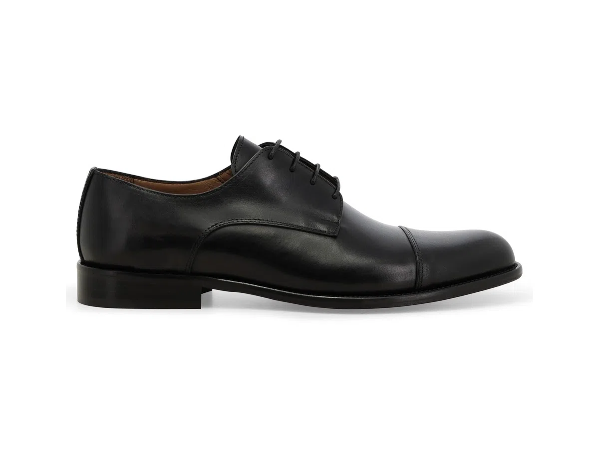 Melluso Uomo Francesina Elegante in Pelle Nero P/E
