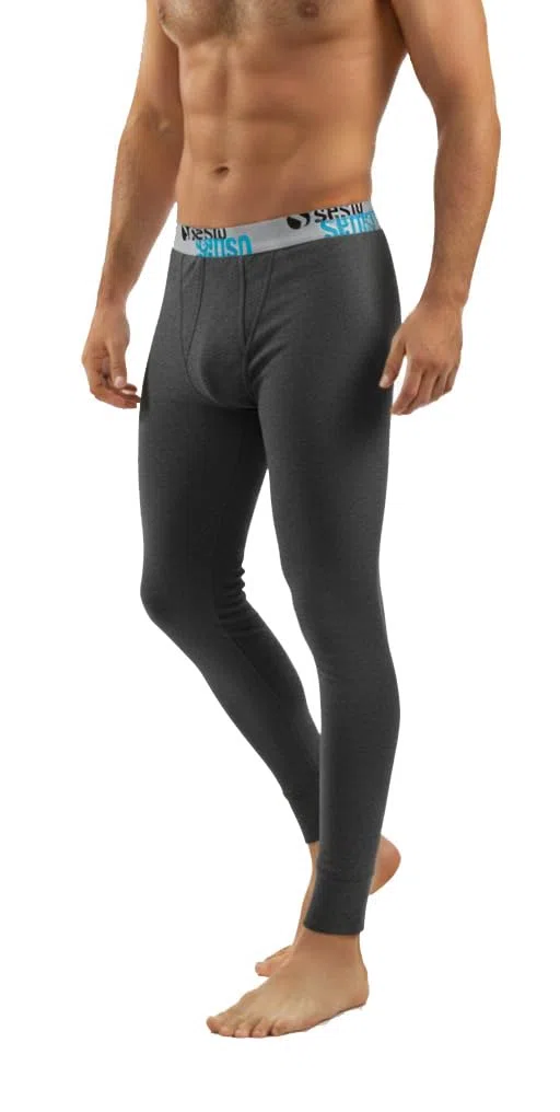 sesto senso Calzamaglia Lunga Uomo Cotone Biancheria Intima Pantaloni Termici Funzionali