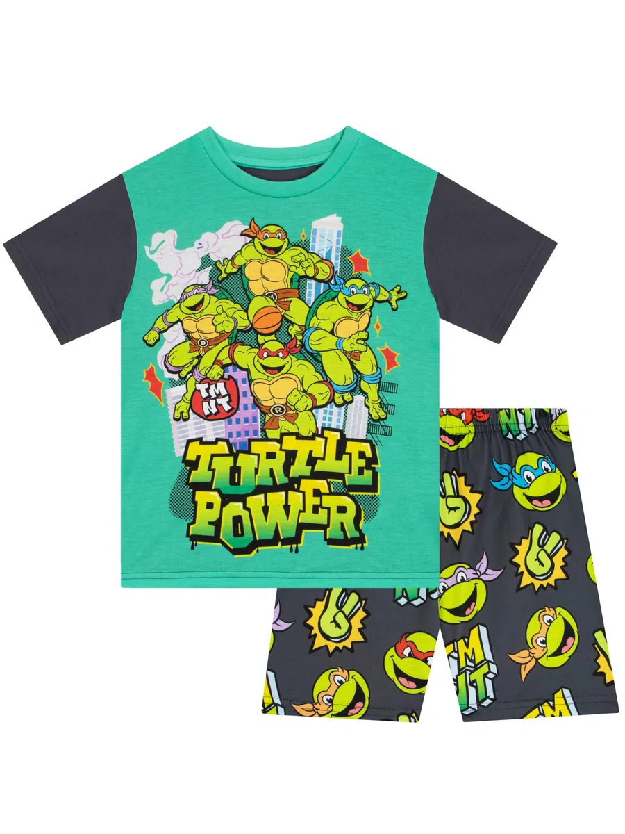 TEENAGE MUTANT NINJA Pigiama Turtles | TMNT Pigiama Corto Ragazzo | Pigiamone Estivo Ragazzo