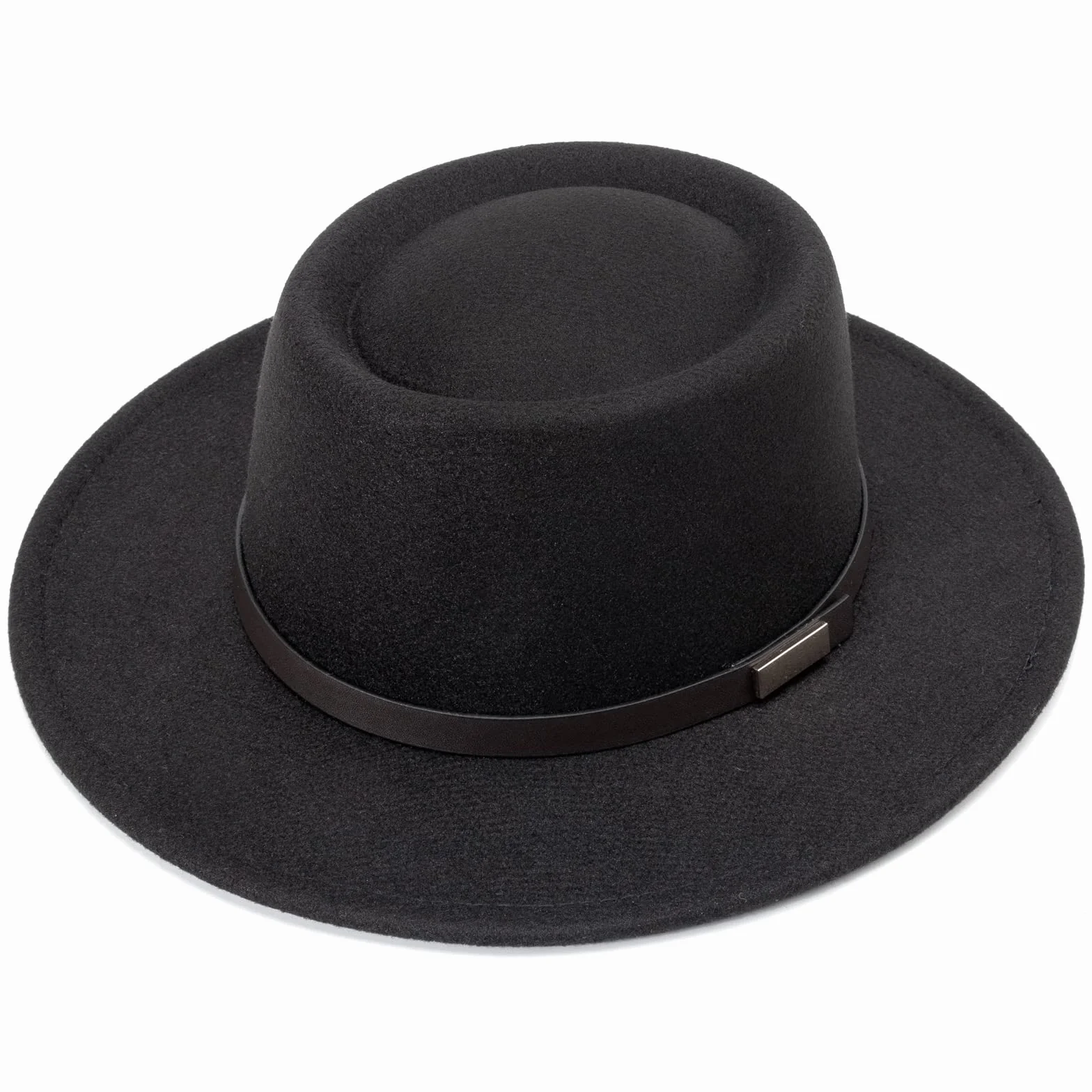 DRESHOW Cappello a tesa Larga Fedora per Donna Cappello Floscio Panama Retrò con Fibbia per Cintura