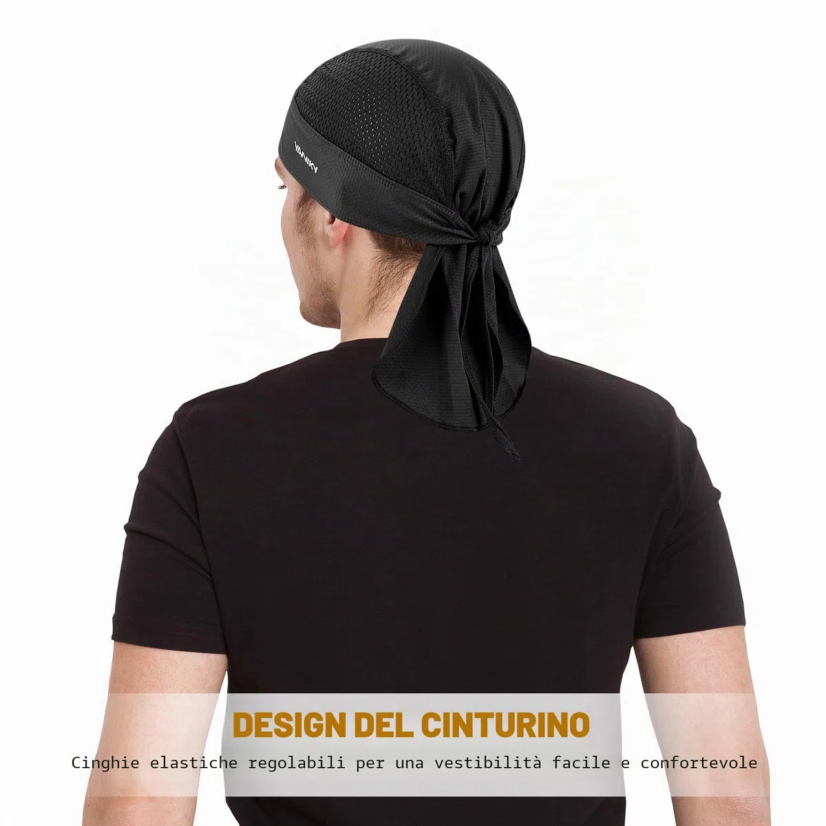 YANIKY Bandane con teschio per uomo, donna Skull Cap casco fodera cappello ciclismo Durags moto bandana traspirante Do Rag