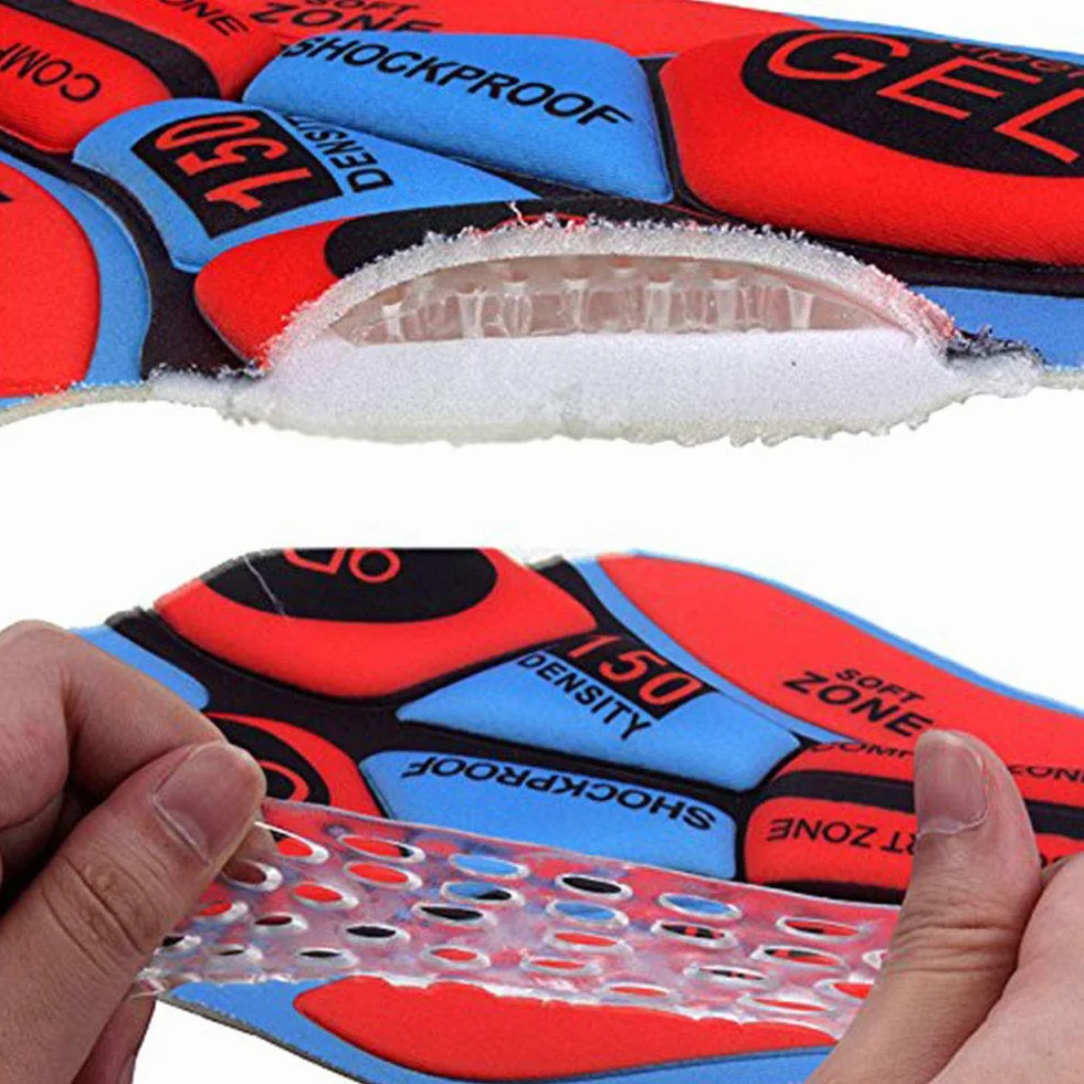 Pantaloncini Ciclismo da Uomo Bicicletta Intimo Bici Gel Imbottito Mutande Ciclismo Traspirante