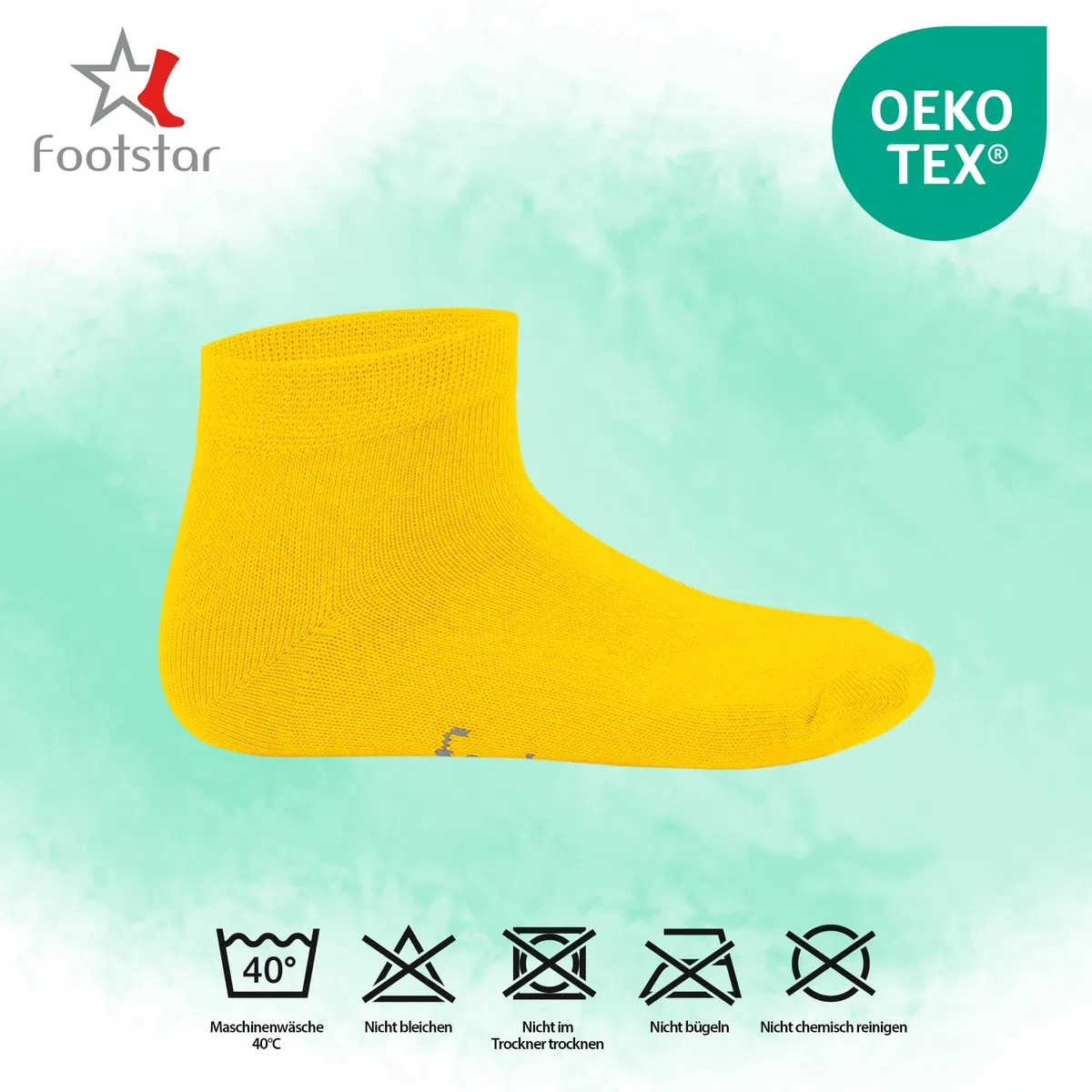 Footstar SNEAK-IT! KIDS Low Cut Socks cotton quarter socks for girls or boys 10 pairs nice colours
