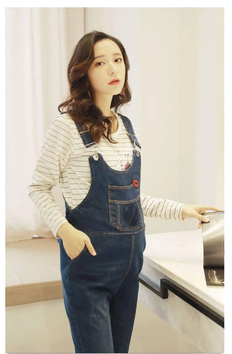 babao Salopette Premaman Tute Donna Incinta Denim Salopette Jeans Tute