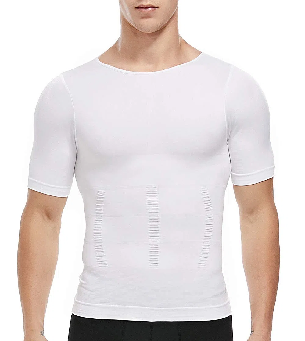 SLIMBELLE Canotta Contenitiva Snellente Uomo Maglietta Compressione Intimo Maglia Modellante Shapewear Camicia Dimagrante T-Shirt Pancia Piatta Canottiera Sportivo Fitness
