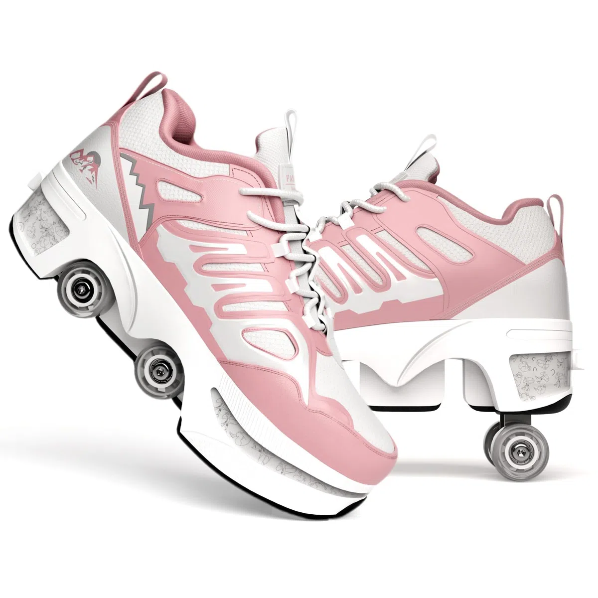 Scarpe con Rotelle Retrattili Automatiche 4 Ruote per Bambina - Pattini a Rotelle Incorporati, Scarpe da Skate Multisport per Ragazze e Ragazzi 34-40 - Idee Regalo