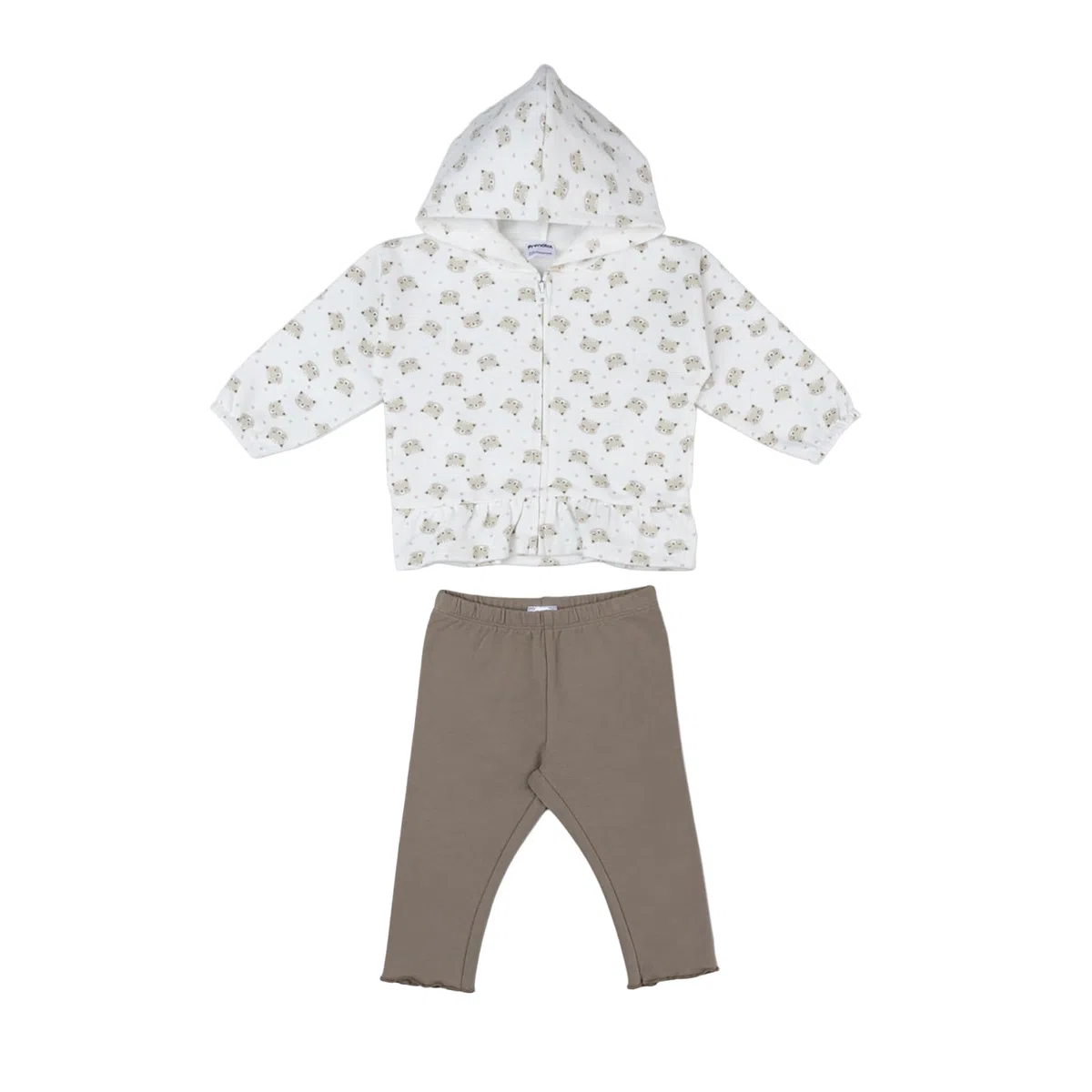 Prénatal, Completo Tuta Neonata Felpata, Leggings Lunghi e Felpa in Morbido Cotone, Abbigliamento Bambina
