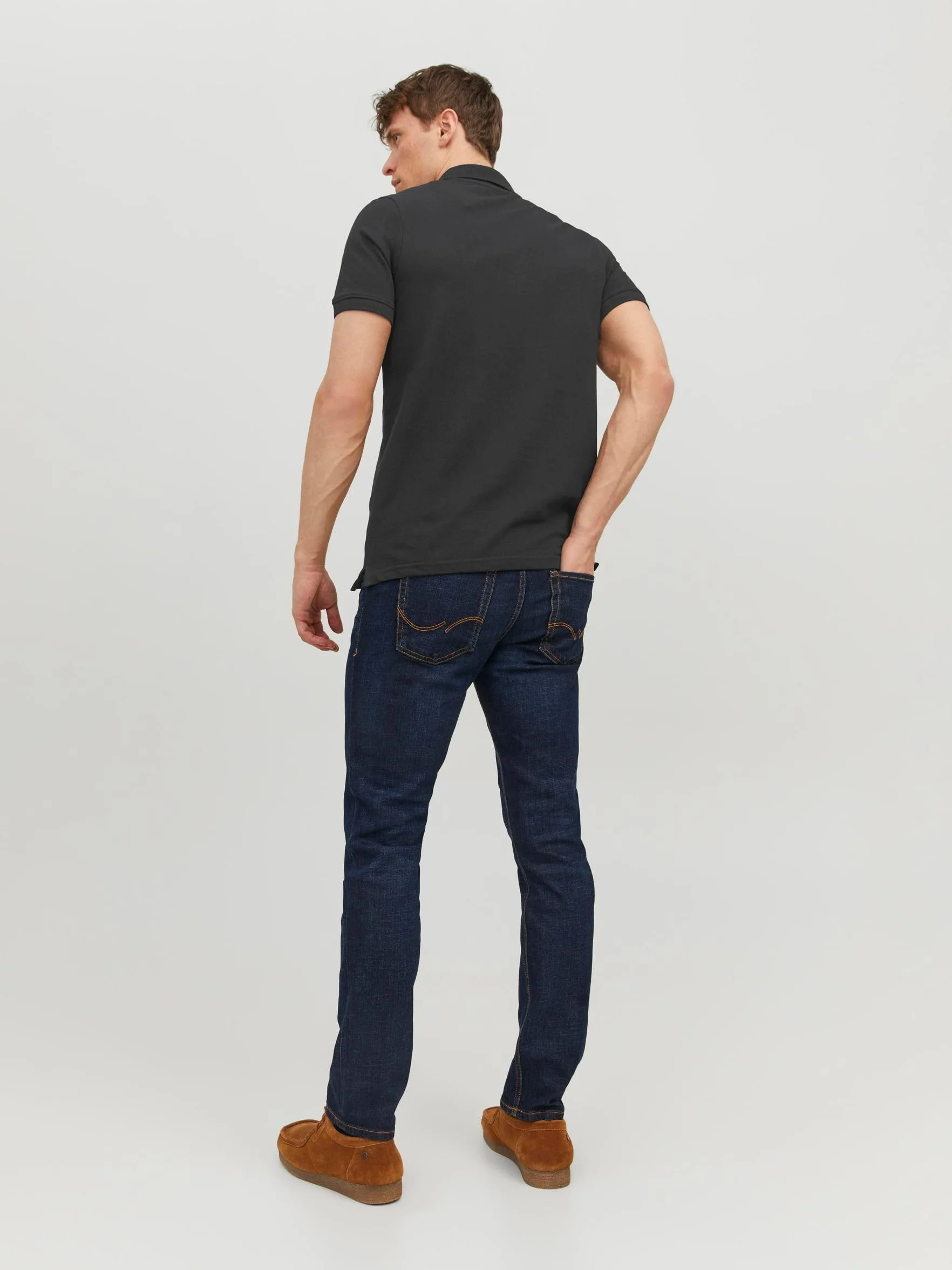 JACK & JONES Premium Polo Plain Shirt Collar Polo