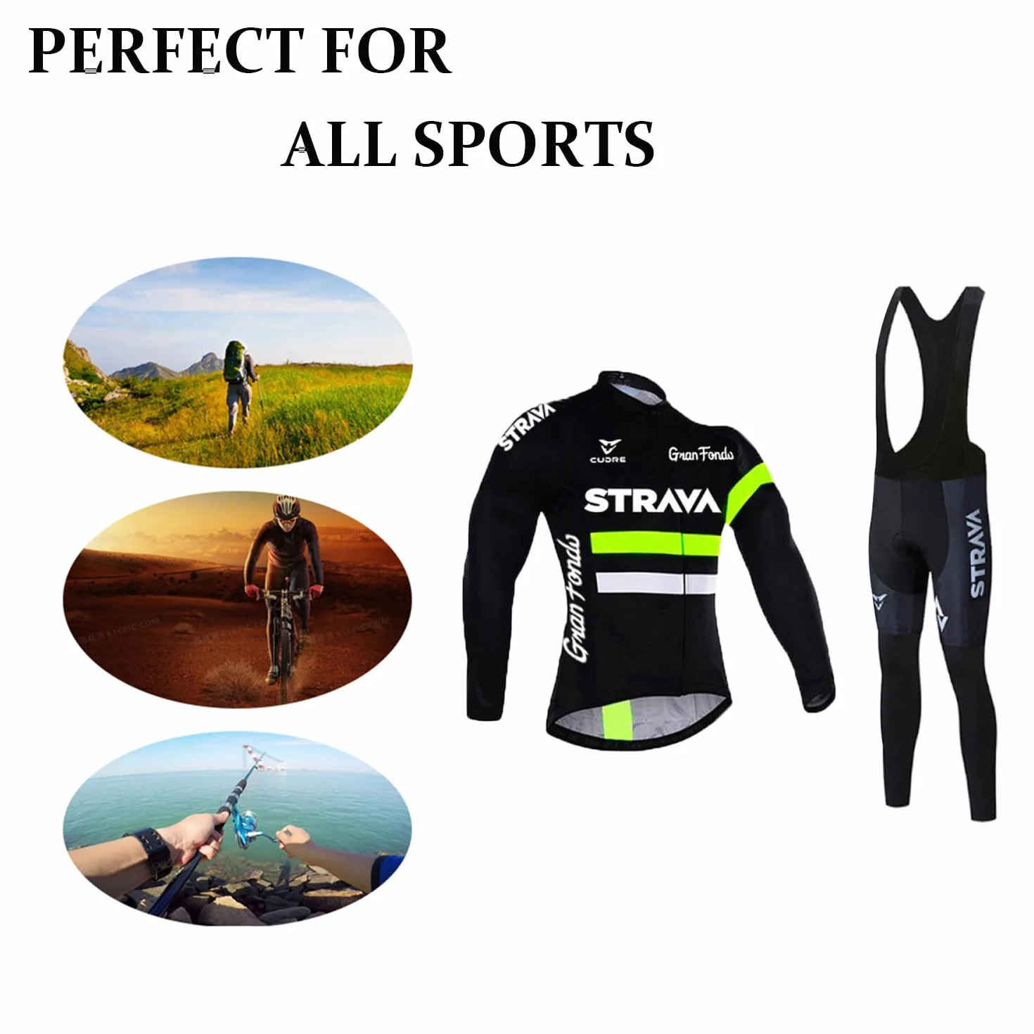 Abbigliamento Ciclismo Uomo Invernale Completo Abbigliamento Ciclismo Bici Pile Maglia Tuta Bicicletta +Pantaloni Imbottiti Con 3D Gel pad Traspirante Sportivo